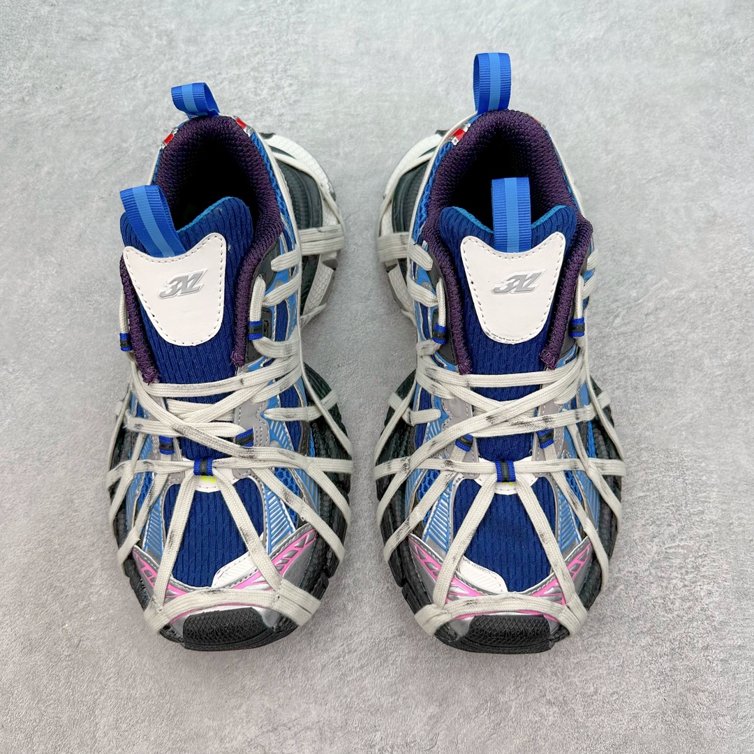 图片[2]-BALENCIAGA 3XL Sneakers 巴黎世家十代网布系带低帮走秀复古老爹鞋 配套套现全码福利开炸 长期补货价格一步到位 市场中端王者 欢迎对比 实力大厂成熟流水线出品 品控完美 免检产品 新配色陆续开发 全套原纸板楦头开发 完美版型 鞋头边缘和后帮徽标 鞋面和后跟凸印尺码 鞋舌 3XL 橡胶品牌标识和反光细节 鞋帮拉袢和鞋舌拉祥 配反光细节 备用鞋带在鞋履前侧 可在穿着前取下 便于不同造型搭配 注意运费超重 偏大一码 尺码：35 36 37 38 39 40 41 42 43 44 45 46-选品中心