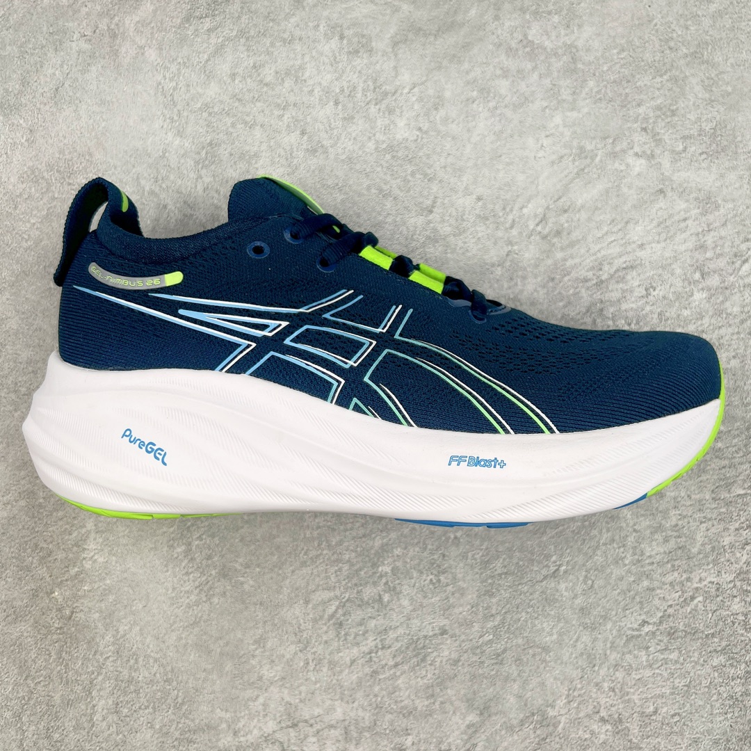 Asics GEL-Nimbus 26 亚瑟士缓震跑鞋 近年复古风潮的势头很旺 ASICS一直坚信保持身体的健康与活力是打造健康快乐的生活方式的最佳途径 ASICS为复古鞋型注入新设计 为玩家的街头穿搭提供了更多可能 GEL-NIMBUSTM9运动鞋最初是为中立和仰卧跑步者设计的长距离训练器 采用原始材料和关键细节重新设计 其Y2K时代的工业外观也被大胆的对比和色块所抵消 尺码：36 36.5 37.5 38 38.5 39 40 40.5 41.5 42 42.5 43.5 44 44.5 45-选品中心