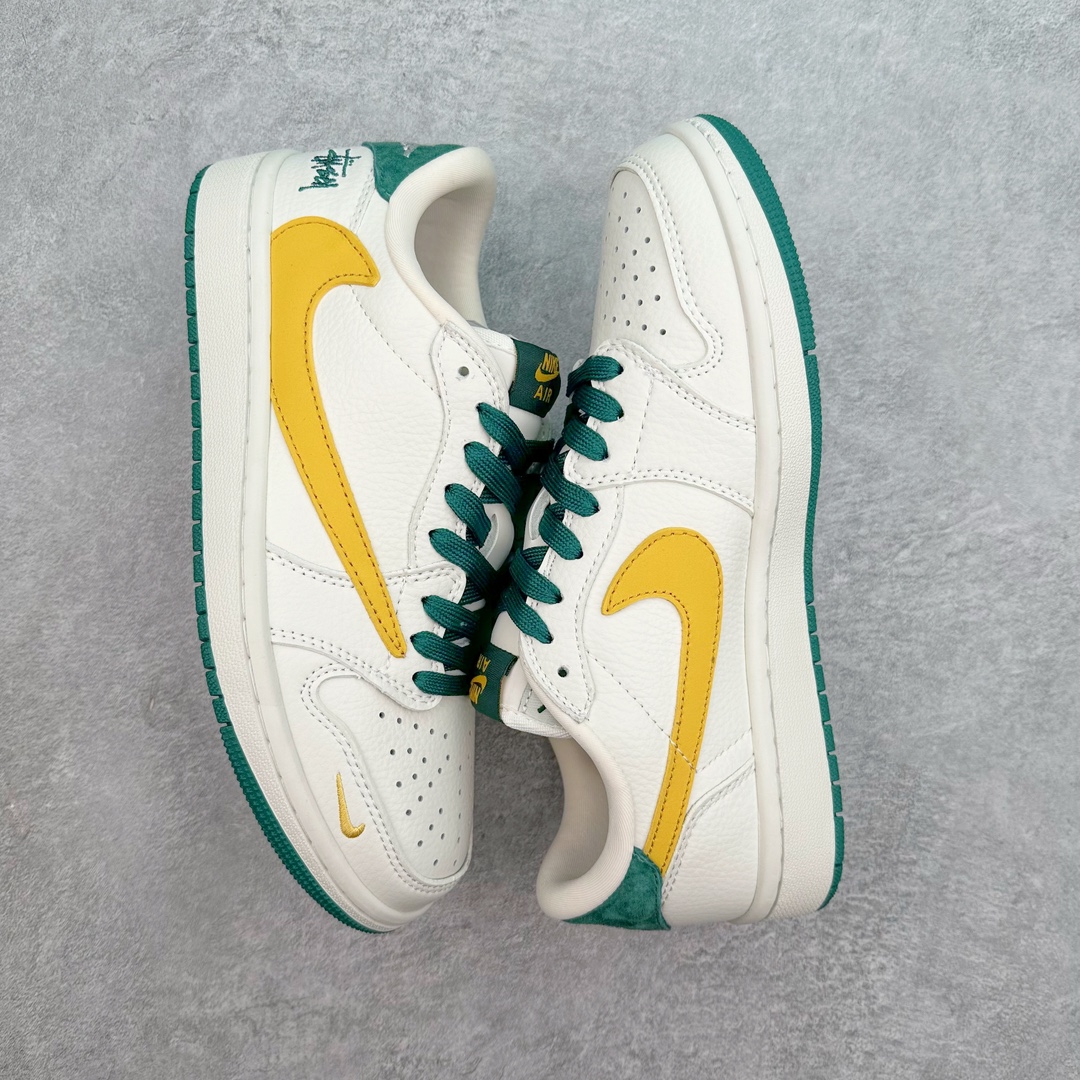 图片[3]-TS x Air Jordan AJ1 Low 倒钩低帮联名定制配色 JH6088-702 原厂内置气垫魔块 A模大底 头层小牛皮 鞋舌AJ原厂专用牛津布+AJ专用反口珍珠布+原厂无杂质高弹内里海棉+特殊封边弹力鞋带 尺码：36 36.5 37.5 38 38.5 39 40 40.5 41 42 42.5 43 44 44.5 45 46 47.5-选品中心