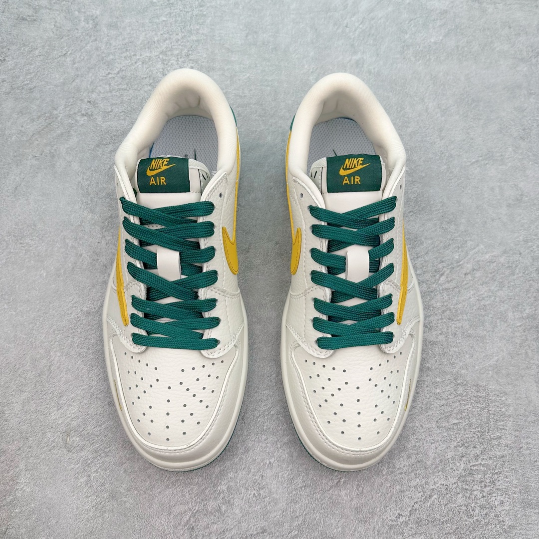 图片[2]-TS x Air Jordan AJ1 Low 倒钩低帮联名定制配色 JH6088-702 原厂内置气垫魔块 A模大底 头层小牛皮 鞋舌AJ原厂专用牛津布+AJ专用反口珍珠布+原厂无杂质高弹内里海棉+特殊封边弹力鞋带 尺码：36 36.5 37.5 38 38.5 39 40 40.5 41 42 42.5 43 44 44.5 45 46 47.5-选品中心
