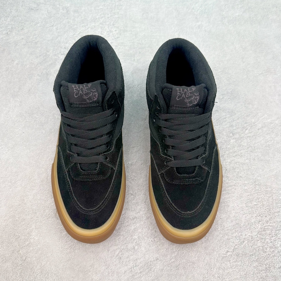图片[2]-Vans Half Cab 黑生胶 美式复古休闲中帮滑板鞋 货号：VN0A5FCDB9M 尺码：36 36.5 37 38 38.5 39 40 40.5 41 42 42.5 43 44-选品中心