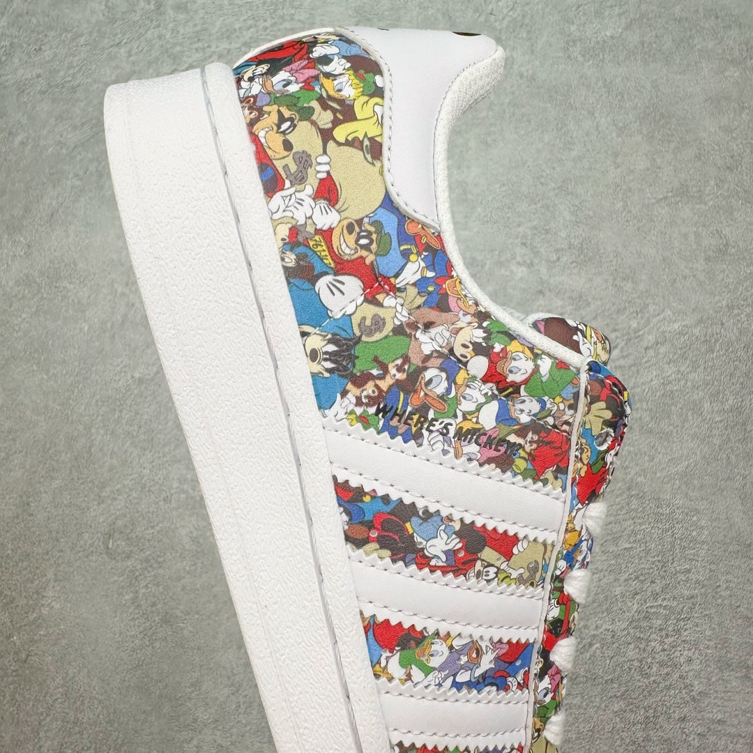 图片[6]-AD Originals Superstar 经典复古贝壳头板鞋 IG6857 诞生于1969年 是第一双将全皮面鞋 身与橡胶鞋头结合在一起的低帮篮球鞋 Superstar最开始 是作为高帮篮球鞋Pro Model的低帮版本而出现的 但因为其独特和醒目的橡胶鞋头造型而让大家熟知 被大家形象地称为\\\”shelltoe\\\”贝壳头 在70年代的美国职业篮球场上 接近3/4的NBA球员都将这双Superstar作为场上用鞋 80年代之后 经过不断的改良和发展 Superstar逐渐成为横跨时装、音乐、街头文化、休闲和运动等各大领域的时尚潮鞋 尺码：36 36.5 37 38 38.5 39 40 40.5 41 42 42.5 43 44 44.5 45-选品中心