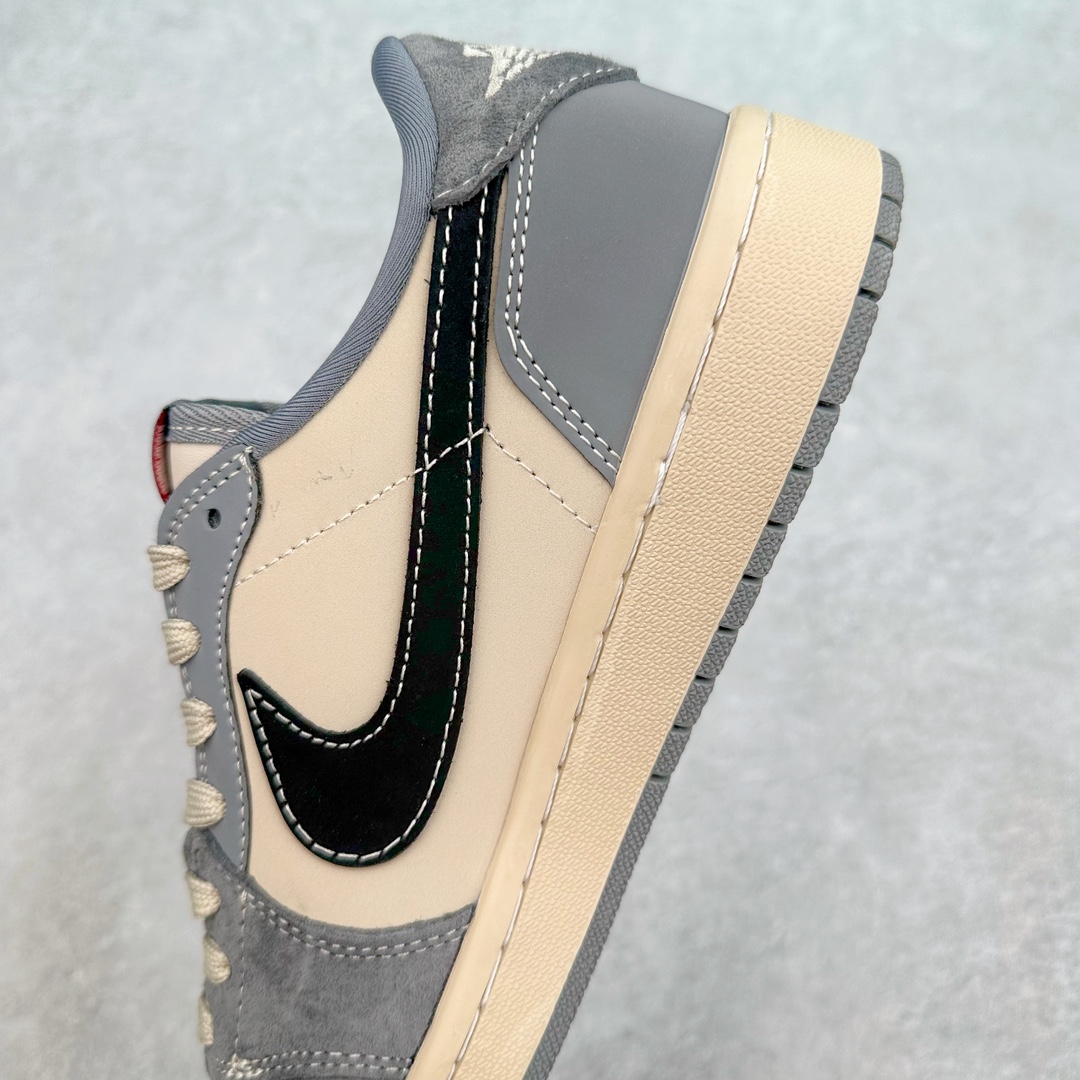 图片[7]-TS x Air Jordan AJ1 Low 倒钩低帮联名定制配色 CH6336-013 原厂内置气垫魔块 A模大底 头层小牛皮 鞋舌AJ原厂专用牛津布+AJ专用反口珍珠布+原厂无杂质高弹内里海棉+特殊封边弹力鞋带 尺码：36 36.5 37.5 38 38.5 39 40 40.5 41 42 42.5 43 44 44.5 45 46 47.5-选品中心