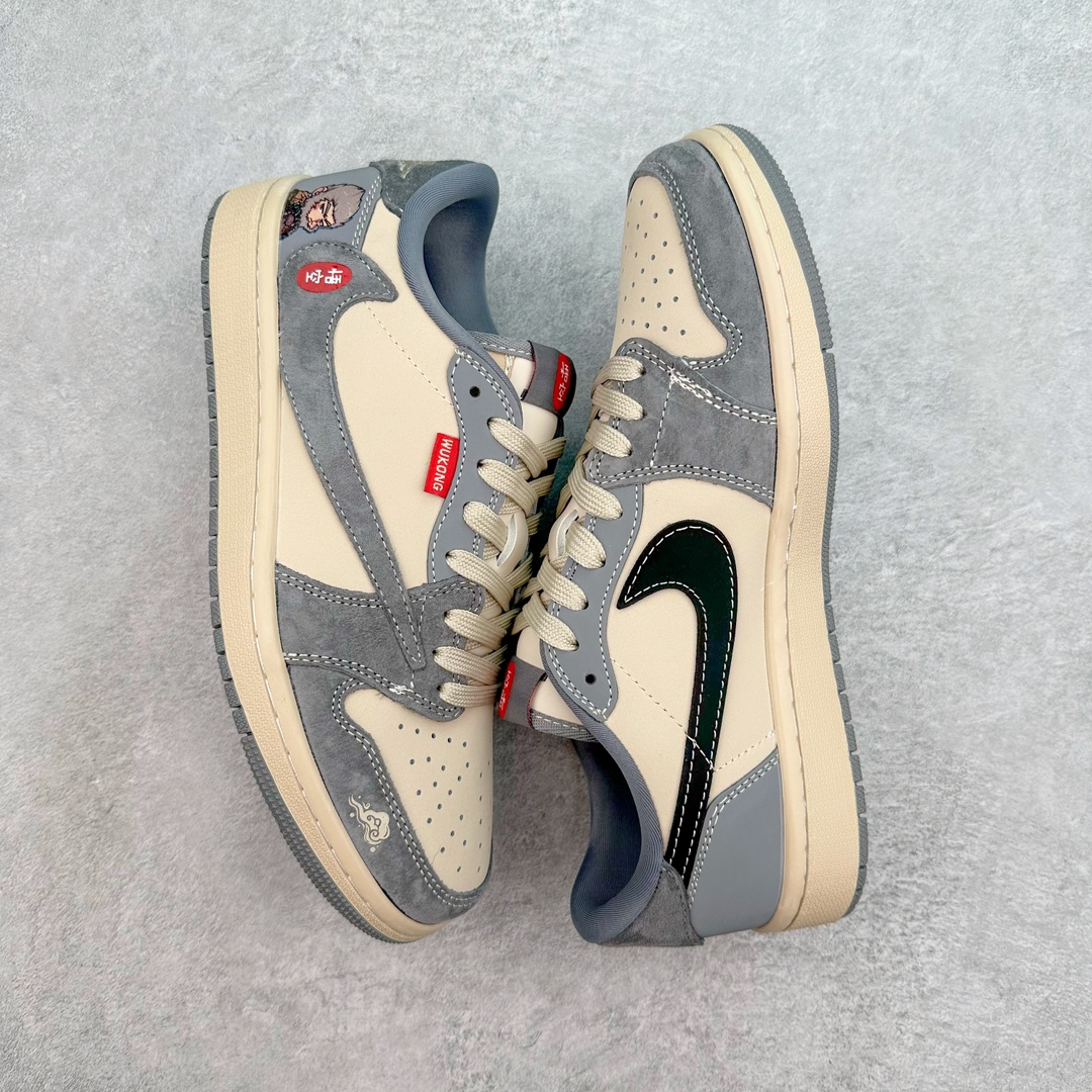 图片[3]-TS x Air Jordan AJ1 Low 倒钩低帮联名定制配色 CH6336-013 原厂内置气垫魔块 A模大底 头层小牛皮 鞋舌AJ原厂专用牛津布+AJ专用反口珍珠布+原厂无杂质高弹内里海棉+特殊封边弹力鞋带 尺码：36 36.5 37.5 38 38.5 39 40 40.5 41 42 42.5 43 44 44.5 45 46 47.5-选品中心