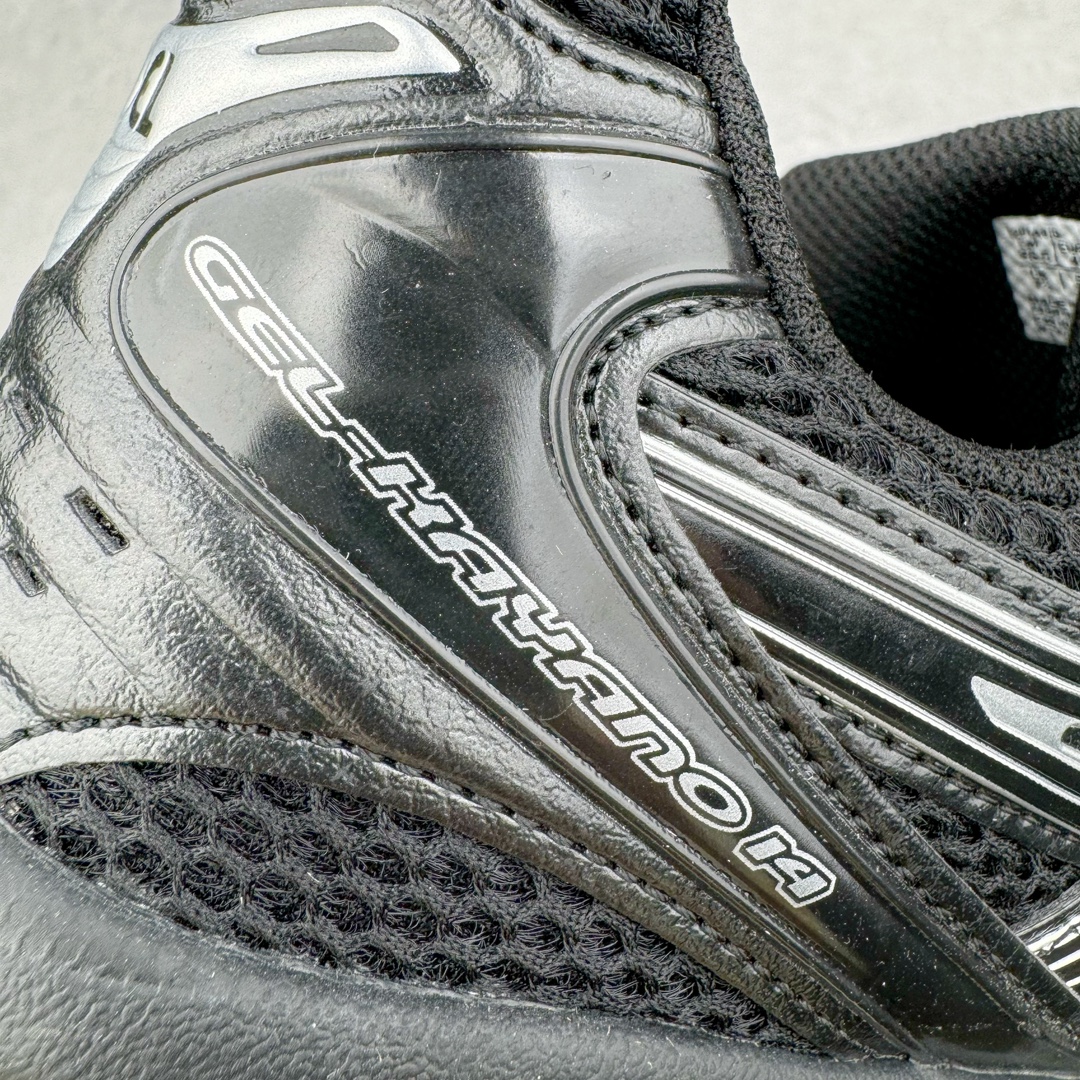 图片[15]-＃HK纯原 ASICS GEL-KAYANO 14 亚瑟士K14系列户外复古潮流百搭织物合成革缓震休闲跑步鞋 原装纸板楦头开发 独家私模五层组合大底 原厂定制缓震硅胶加持 原盒原配 官方四联吊牌 原装Ortholite轻量化鞋垫 设计师 Hidenori Yamashita 以「Flash」一词为灵感 创造出未来感金属色鞋面 改造升级内在性能 由内而外全面革新 为 GEL-KAYANO 家族传承及经典跑鞋文化的延续 创下里程碑式作品 K14跑鞋重新诠释了复古的跑步形状 并以其 2000 年代后期的美学理念重新铺装 银色与蓝色的鞋面极为高档 网面铺陈与鞋面、鞋头多处细节位增添了透气性 鞋后跟部中底上以及多密度耐磨鞋底增加了 GEL 缓震胶 提供高抗冲击性、缓冲性、可保护脚部免受地面冲击的影响 穿着舒适性十足 尺码：35.5 36 37 37.5 38 39 39.5 40.5 41.5 42 42.5 43.5 44 45-选品中心