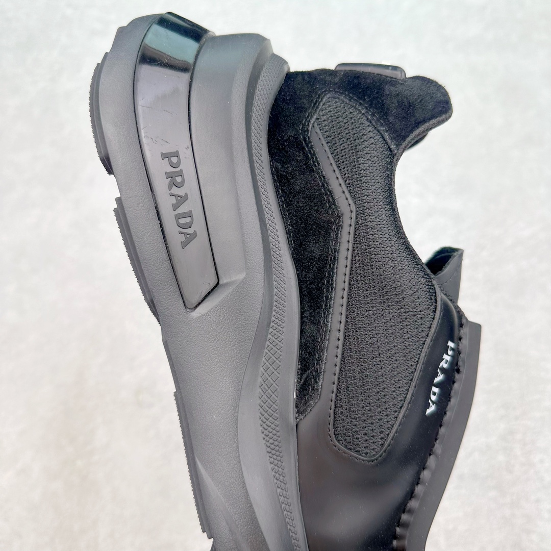 图片[6]-Prada Systeme 普拉达亮面皮革休闲时尚生活运动鞋 以现代手法重塑经典风格隐藏式鞋带造就简洁外观全手工缝制体现品牌匠人精神轻便的鞋底充满运动感 尺码：35 36 37 38 39 40 41 42 43 44 45-选品中心