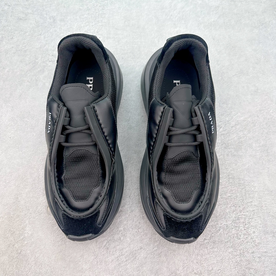 图片[2]-Prada Systeme 普拉达亮面皮革休闲时尚生活运动鞋 以现代手法重塑经典风格隐藏式鞋带造就简洁外观全手工缝制体现品牌匠人精神轻便的鞋底充满运动感 尺码：35 36 37 38 39 40 41 42 43 44 45-选品中心