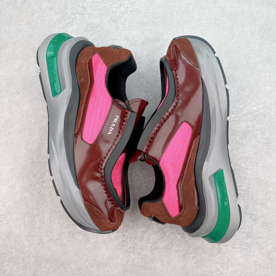 图片[3]-Prada Systeme 普拉达亮面皮革休闲时尚生活运动鞋 以现代手法重塑经典风格隐藏式鞋带造就简洁外观全手工缝制体现品牌匠人精神轻便的鞋底充满运动感 尺码：35 36 37 38 39 40 41 42 43 44 45-选品中心