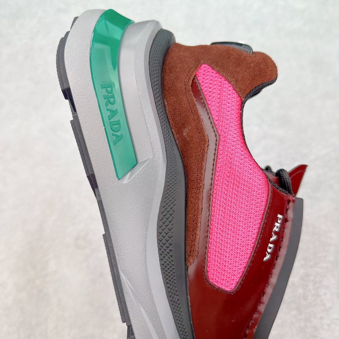 图片[6]-Prada Systeme 普拉达亮面皮革休闲时尚生活运动鞋 以现代手法重塑经典风格隐藏式鞋带造就简洁外观全手工缝制体现品牌匠人精神轻便的鞋底充满运动感 尺码：35 36 37 38 39 40 41 42 43 44 45-选品中心