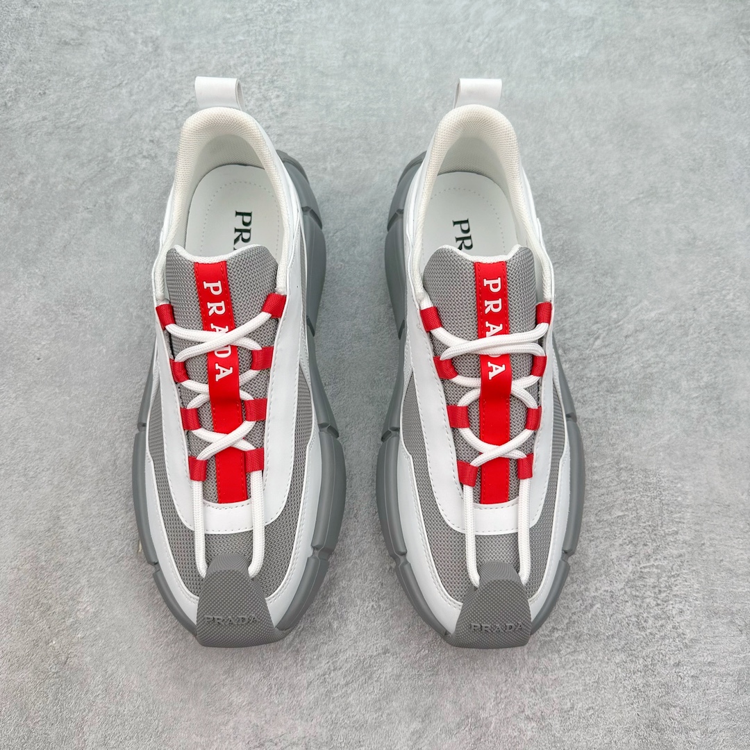 图片[2]-Prada Systeme 普拉达亮面皮革休闲时尚生活运动鞋 以现代手法重塑经典风格隐藏式鞋带造就简洁外观全手工缝制体现品牌匠人精神轻便的鞋底充满运动感 尺码：35 36 37 38 39 40 41 42 43 44 45-选品中心