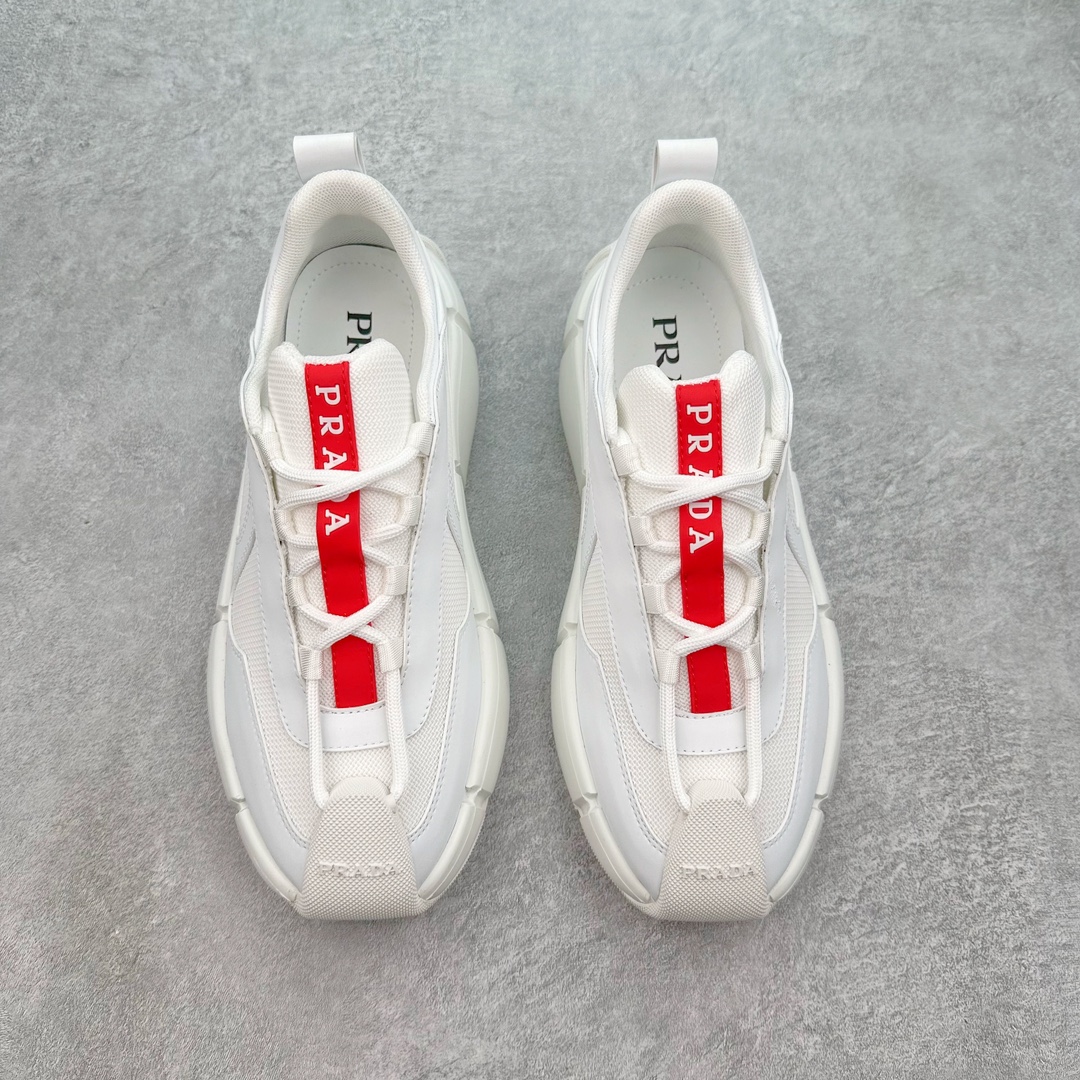 图片[2]-Prada Systeme 普拉达亮面皮革休闲时尚生活运动鞋 以现代手法重塑经典风格隐藏式鞋带造就简洁外观全手工缝制体现品牌匠人精神轻便的鞋底充满运动感 尺码：35 36 37 38 39 40 41 42 43 44 45-选品中心