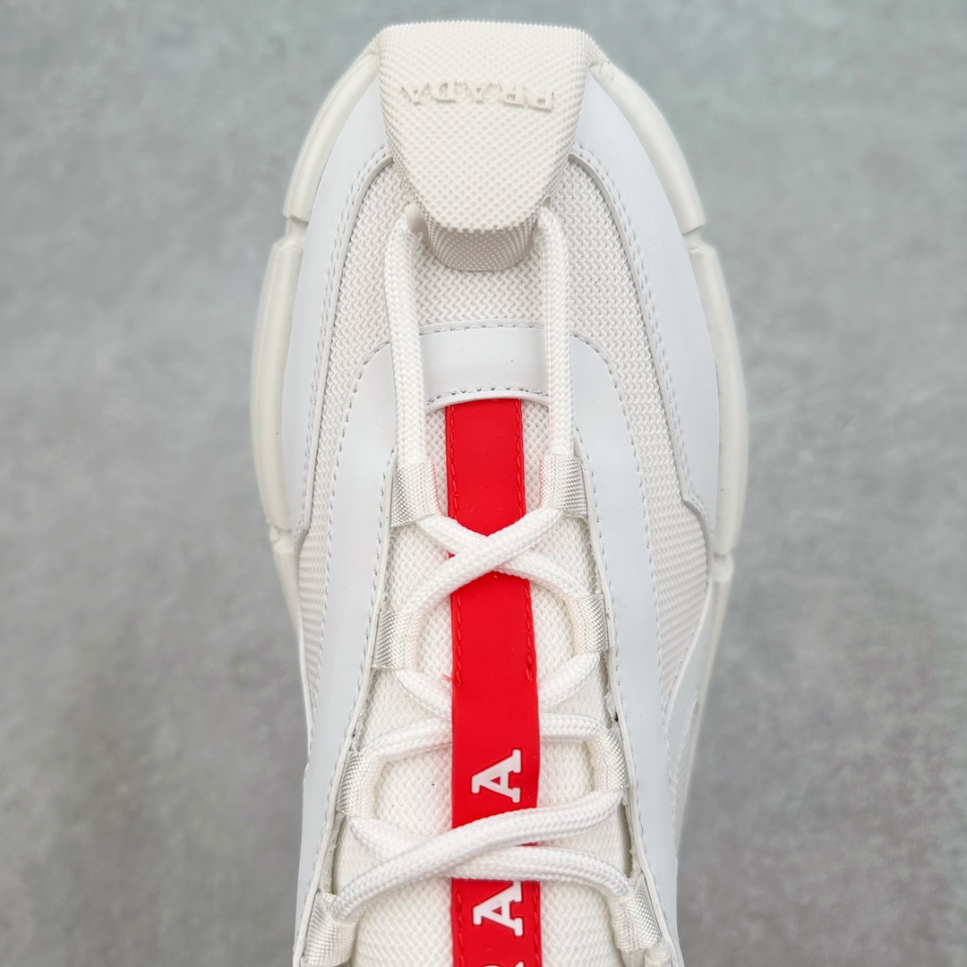 图片[4]-Prada Systeme 普拉达亮面皮革休闲时尚生活运动鞋 以现代手法重塑经典风格隐藏式鞋带造就简洁外观全手工缝制体现品牌匠人精神轻便的鞋底充满运动感 尺码：35 36 37 38 39 40 41 42 43 44 45-选品中心