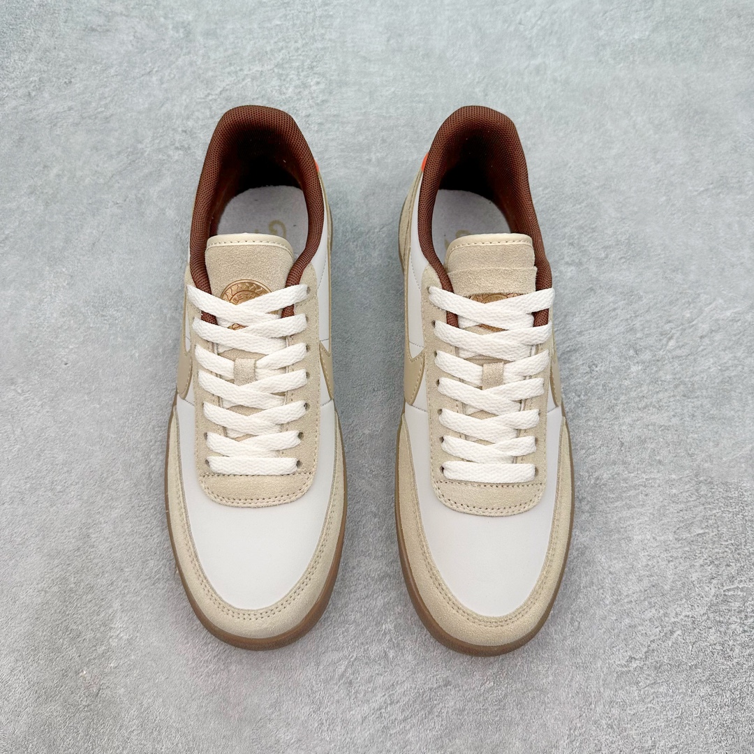 图片[2]-J.Crew x NK Killshot II Leather 联名复古板鞋 HM3730-179 采用米白色皮革制作鞋身 Swoosh 点缀其中 最后搭载棕色生胶大底 流露出满满的复古气气息 尺码：36 36.5 37.5 38 38.5 39 40 40.5 41 42 42.5 43 44-选品中心