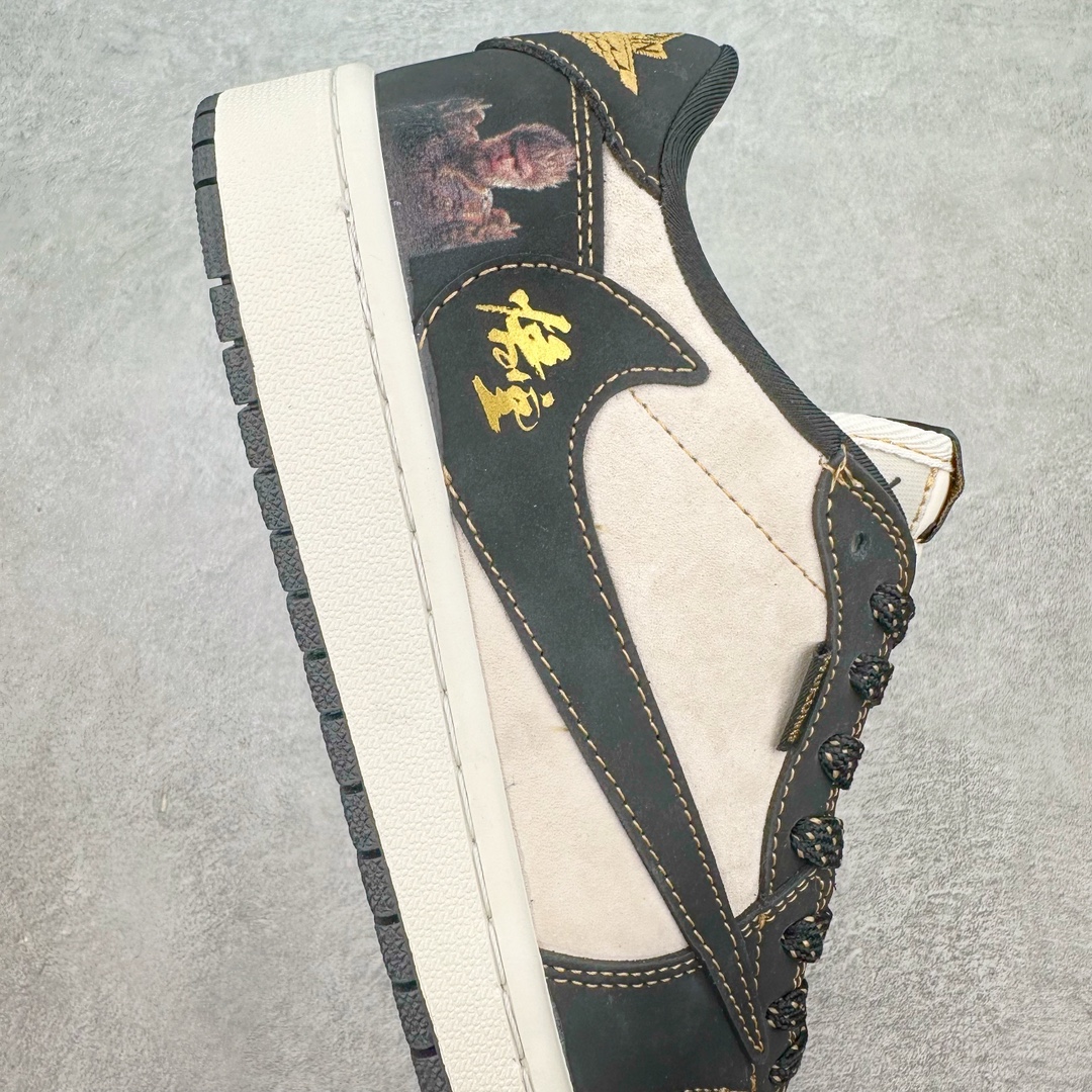 图片[6]-TS x Air Jordan AJ1 Low 倒钩低帮联名定制配色 CH6336-012 原厂内置气垫魔块 A模大底 头层小牛皮 鞋舌AJ原厂专用牛津布+AJ专用反口珍珠布+原厂无杂质高弹内里海棉+特殊封边弹力鞋带 尺码：36 36.5 37.5 38 38.5 39 40 40.5 41 42 42.5 43 44 44.5 45 46 47.5-选品中心