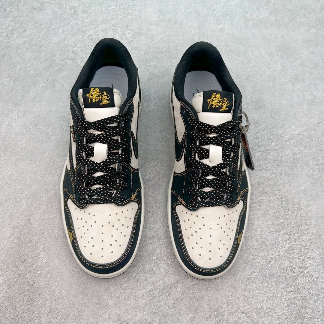 图片[2]-TS x Air Jordan AJ1 Low 倒钩低帮联名定制配色 CH6336-012 原厂内置气垫魔块 A模大底 头层小牛皮 鞋舌AJ原厂专用牛津布+AJ专用反口珍珠布+原厂无杂质高弹内里海棉+特殊封边弹力鞋带 尺码：36 36.5 37.5 38 38.5 39 40 40.5 41 42 42.5 43 44 44.5 45 46 47.5-选品中心
