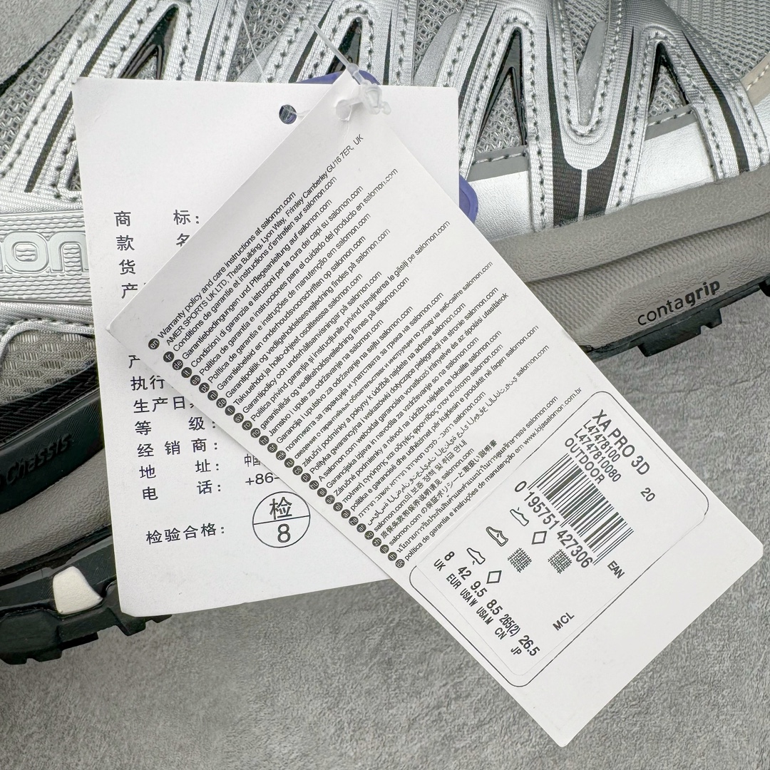 图片[13]-＃B版 SALOMON XA Pro 3D ADV 萨洛蒙潮流越野机能户外功能鞋 纯原外贸平台特供订单 耗时半年巨作 全套原纸板楦头开发 原厂特供网布配套加持 确保原汁原味 完美呈现版型 原档数据独家私模五层组合大底 原装Ortholite轻量化鞋垫 中底布带钢印编号 原厂TPU锁扣 进口港宝加持 后跟自然饱满 还原公司包裹性 鞋面采用SENSIFT贴合技术 全方位贴合包裹脚型 鞋跟部鞋底牵引设计 提供强大的抓地性能 更适应野外崎岖不平的道路 其3D ADVANCED CHASSIS底盘 材料轻量大化 钉齿设计更具稳定性 防护性 鞋底易磨损区运用CONTAGRIP高耐磨材料 应对城市硬质路面长距离跑考验 尺码：36 36.5 37.5 38 38.5 39 40 40.5 41 42 42.5 43 44 44.5 45 46.5-选品中心