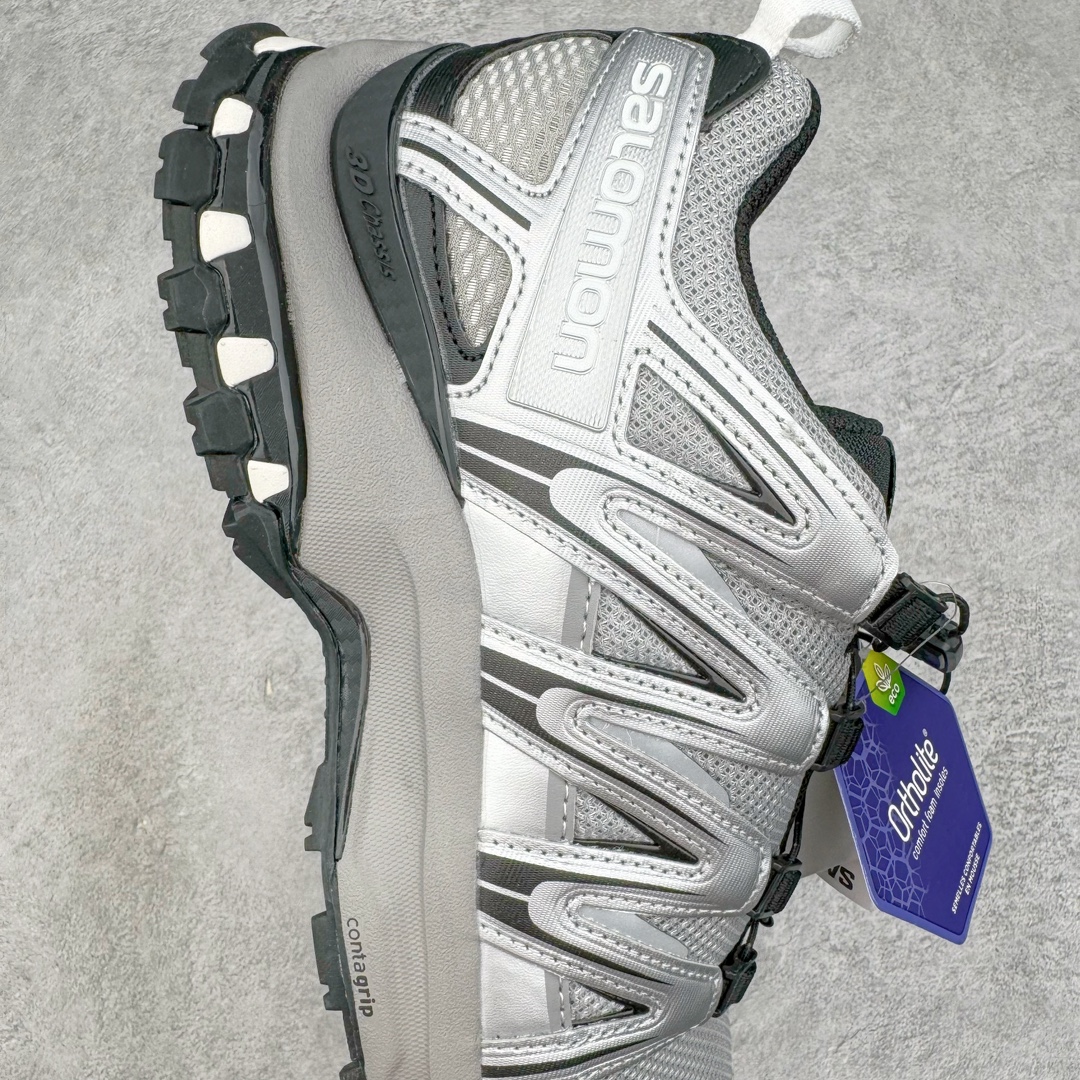 图片[6]-＃B版 SALOMON XA Pro 3D ADV 萨洛蒙潮流越野机能户外功能鞋 纯原外贸平台特供订单 耗时半年巨作 全套原纸板楦头开发 原厂特供网布配套加持 确保原汁原味 完美呈现版型 原档数据独家私模五层组合大底 原装Ortholite轻量化鞋垫 中底布带钢印编号 原厂TPU锁扣 进口港宝加持 后跟自然饱满 还原公司包裹性 鞋面采用SENSIFT贴合技术 全方位贴合包裹脚型 鞋跟部鞋底牵引设计 提供强大的抓地性能 更适应野外崎岖不平的道路 其3D ADVANCED CHASSIS底盘 材料轻量大化 钉齿设计更具稳定性 防护性 鞋底易磨损区运用CONTAGRIP高耐磨材料 应对城市硬质路面长距离跑考验 尺码：36 36.5 37.5 38 38.5 39 40 40.5 41 42 42.5 43 44 44.5 45 46.5-选品中心