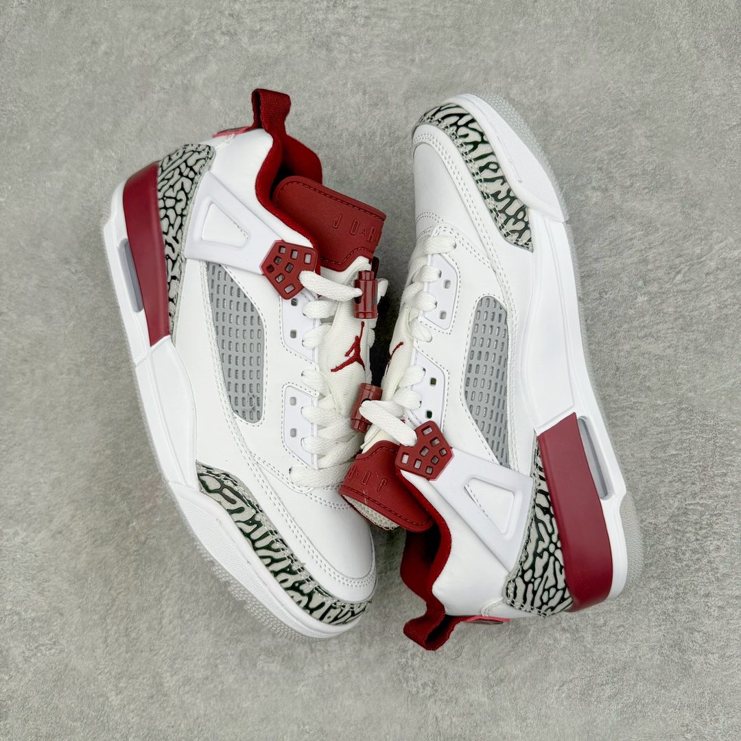 图片[3]-Jordan Spizike Low AJ复古低帮篮球鞋 这款鞋子著名导演斯派克李的Jordan Spizike专属 预计于明年夏季推出全新低帮版本 将包括三款配色 经典爆裂纹非常复古 两款配色分别以大学红和黑曜石蓝进行区分 鞋身设计中依旧带有大象爆裂纹、鞋侧束带、塑胶网布等经典元素 之后 在鞋舌、内衬以及鞋底等位置缀以大学红和黑曜石蓝搭配 带来全新造型 尺码：36 36.5 37.5 38 38.5 39 40 40.5 41 42 42.5 43 44 44.5 45 46 47.5-选品中心