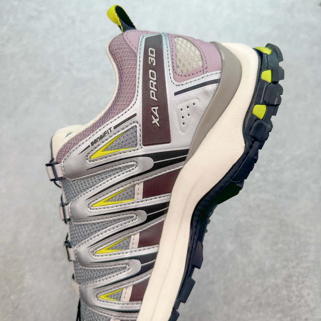 图片[7]-＃B版 SALOMON XA Pro 3D ADV 萨洛蒙潮流越野机能户外功能鞋 纯原外贸平台特供订单 耗时半年巨作 全套原纸板楦头开发 原厂特供网布配套加持 确保原汁原味 完美呈现版型 原档数据独家私模五层组合大底 原装Ortholite轻量化鞋垫 中底布带钢印编号 原厂TPU锁扣 进口港宝加持 后跟自然饱满 还原公司包裹性 鞋面采用SENSIFT贴合技术 全方位贴合包裹脚型 鞋跟部鞋底牵引设计 提供强大的抓地性能 更适应野外崎岖不平的道路 其3D ADVANCED CHASSIS底盘 材料轻量大化 钉齿设计更具稳定性 防护性 鞋底易磨损区运用CONTAGRIP高耐磨材料 应对城市硬质路面长距离跑考验 尺码：36 36.5 37.5 38 38.5 39 40 40.5 41 42 42.5 43 44 44.5 45 46.5-选品中心