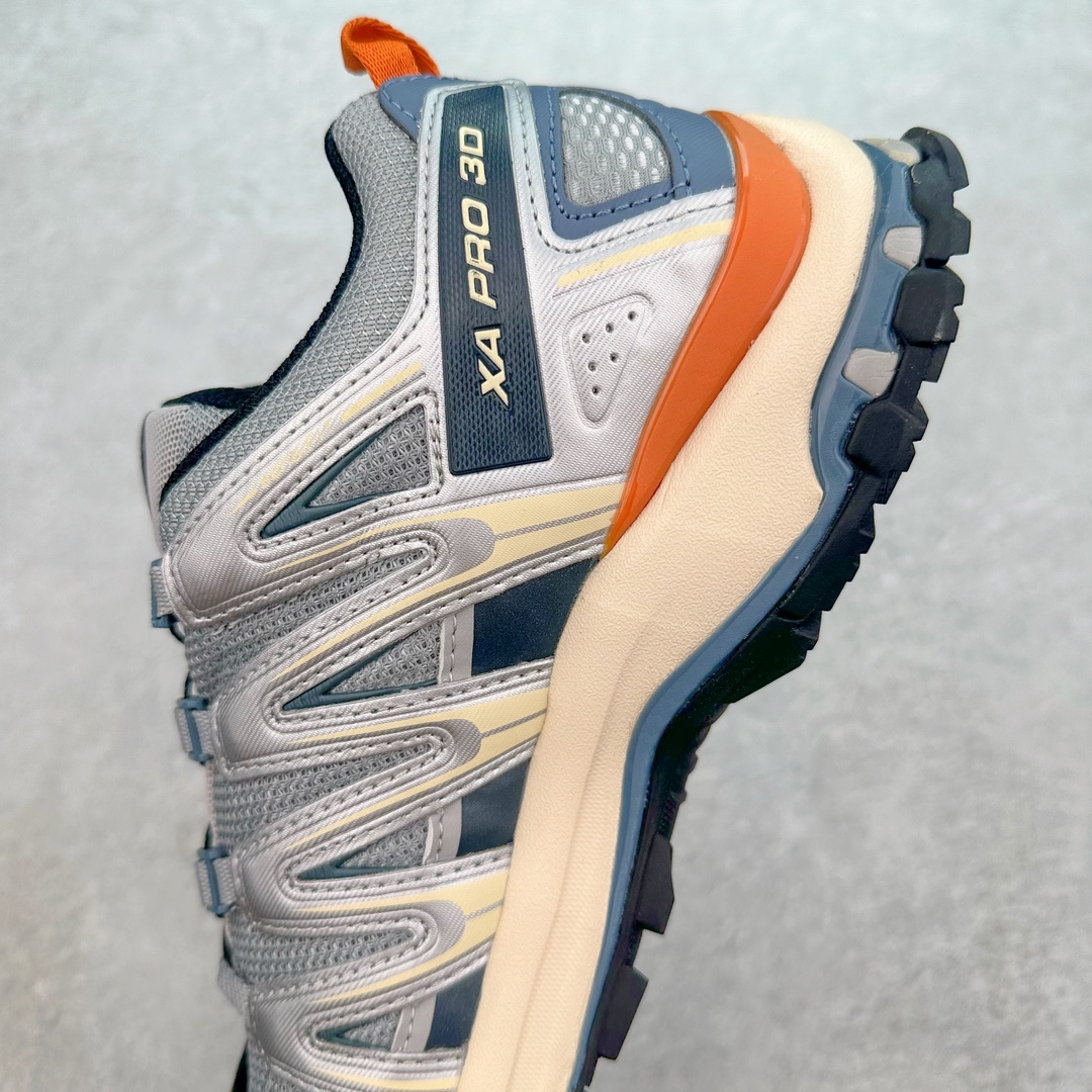 图片[7]-＃B版 SALOMON XA Pro 3D ADV 萨洛蒙潮流越野机能户外功能鞋 纯原外贸平台特供订单 耗时半年巨作 全套原纸板楦头开发 原厂特供网布配套加持 确保原汁原味 完美呈现版型 原档数据独家私模五层组合大底 原装Ortholite轻量化鞋垫 中底布带钢印编号 原厂TPU锁扣 进口港宝加持 后跟自然饱满 还原公司包裹性 鞋面采用SENSIFT贴合技术 全方位贴合包裹脚型 鞋跟部鞋底牵引设计 提供强大的抓地性能 更适应野外崎岖不平的道路 其3D ADVANCED CHASSIS底盘 材料轻量大化 钉齿设计更具稳定性 防护性 鞋底易磨损区运用CONTAGRIP高耐磨材料 应对城市硬质路面长距离跑考验 尺码：36 36.5 37.5 38 38.5 39 40 40.5 41 42 42.5 43 44 44.5 45 46.5-选品中心