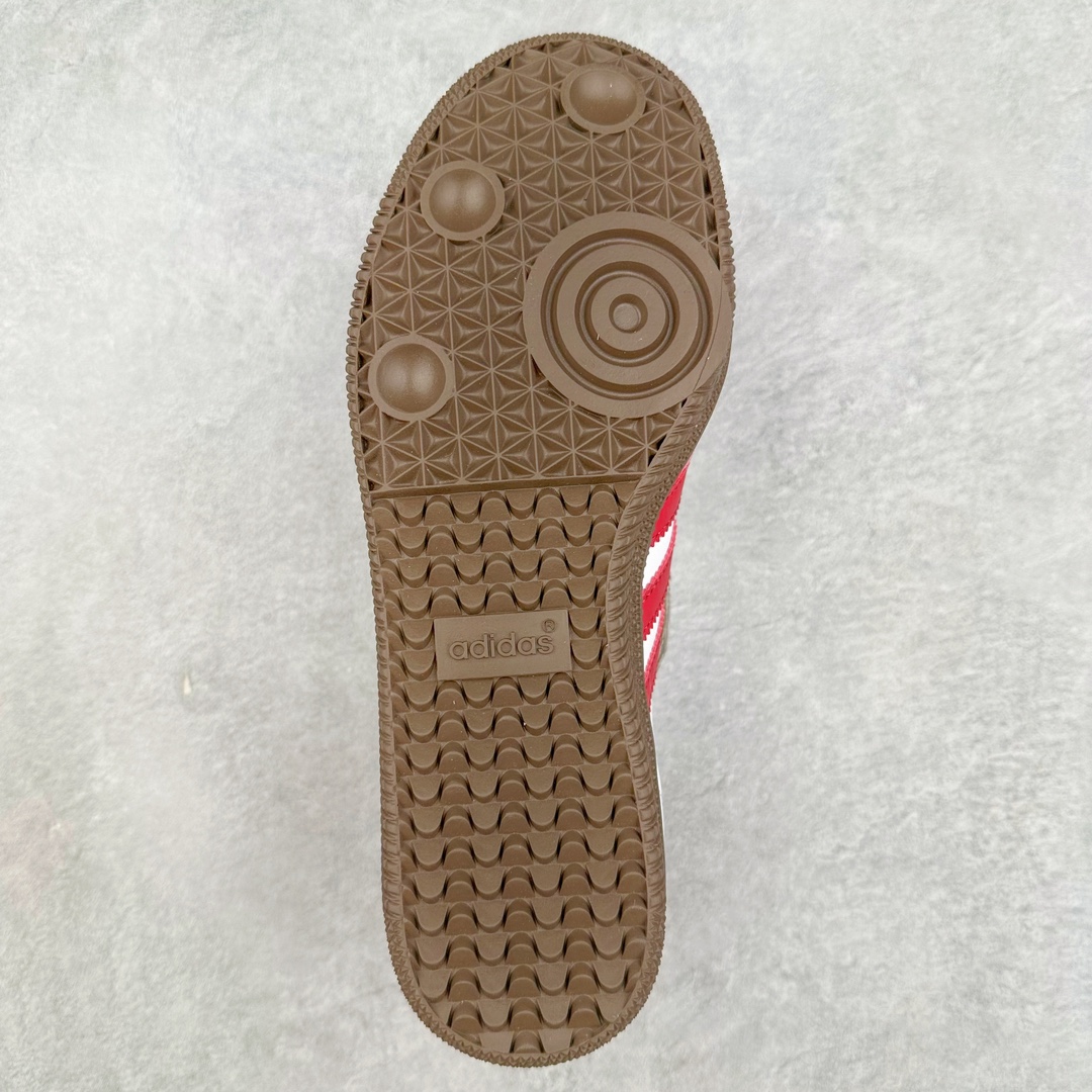 图片[9]-AD Original Samba OG 复古经典轻便板鞋 FW2414 这款桑巴鞋展示了高质量的工艺 带有装饰的超锁缝制和无缝的手感 柔软、柔软的皮革造型和标志性的3条纹完成了精致的外观 正规合身鞋带 鞋面上有绒面鞋垫 橡胶鞋底 享受正畸套筒软感 自50年代首次亮相以来就一直在赢得粉丝的青睐 尺码：36 36.5 37.5 38 38.5 39 40 40.5 41 42 42.5 43 44 44.5 45-选品中心