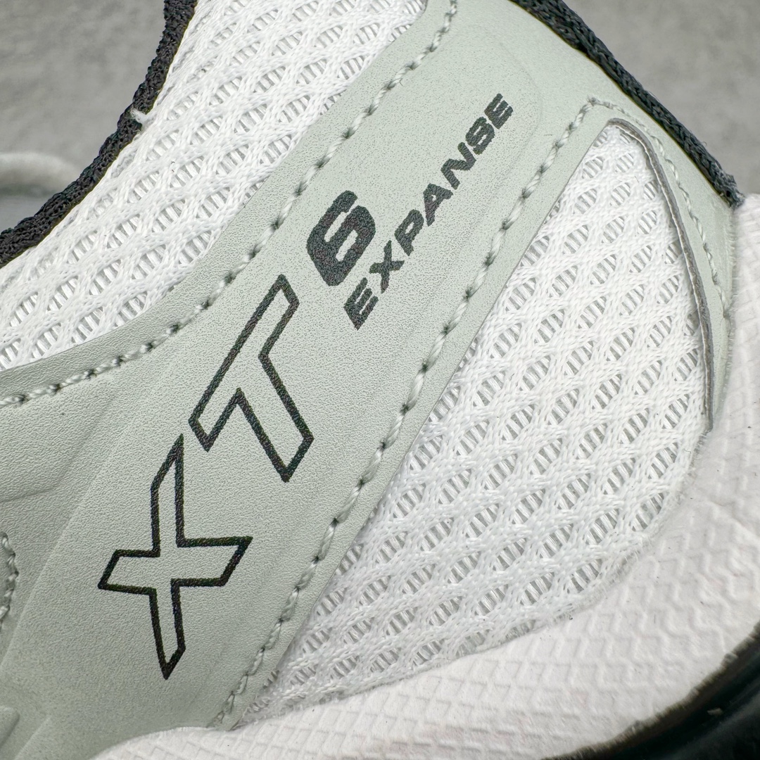 图片[11]-＃绿X Salomon XT-6 萨洛蒙复古潮流户外机能登山跑鞋 纯原外贸平台特供订单 耗时半年巨作 全套原纸板楦头开发 原厂特供网布配套加持 确保原汁原味 完美呈现版型 原档数据独家私模五层组合大底 男女鞋同步官方开发至46.5 原装Ortholite轻量化鞋垫 中底布带钢印编号 原厂TPU锁扣 进口港宝加持 后跟自然饱满 还原公司包裹性 鞋面以“锯齿”状的包裹系统呈现 在基色底之下加入了各种色点缀 将公司的最新技术和时尚前卫的造型融入耐用的长跑款式中 鞋面由 TPU 薄膜制成 并焊接在高耐磨网眼上 使其既时尚又坚固 由 ACS底盘支撑 可增强稳定性和支撑力 以及由橡胶凸耳 Contragrip外底覆盖的 EVA 缓冲中底 旨在应对崎岖的地形 鞋舌上的彩色Salomon 标签、Quicklace 系统以及鞋头、鞋舌和鞋跟上的附加品牌使细节更加完美 让穿着者可以轻松驾驭户外与通勤下的任何运动生活场景 无缝鞋身户外随意纵横 颜值与脚感兼备 出街通勤 绝对非常吸睛 你值得拥有 尺码：36 36.5 37.5 38 38.5 39 40 40.5 41 42 42.5 43 44 44.5 45 46 46.5 注意：偏小1码-选品中心