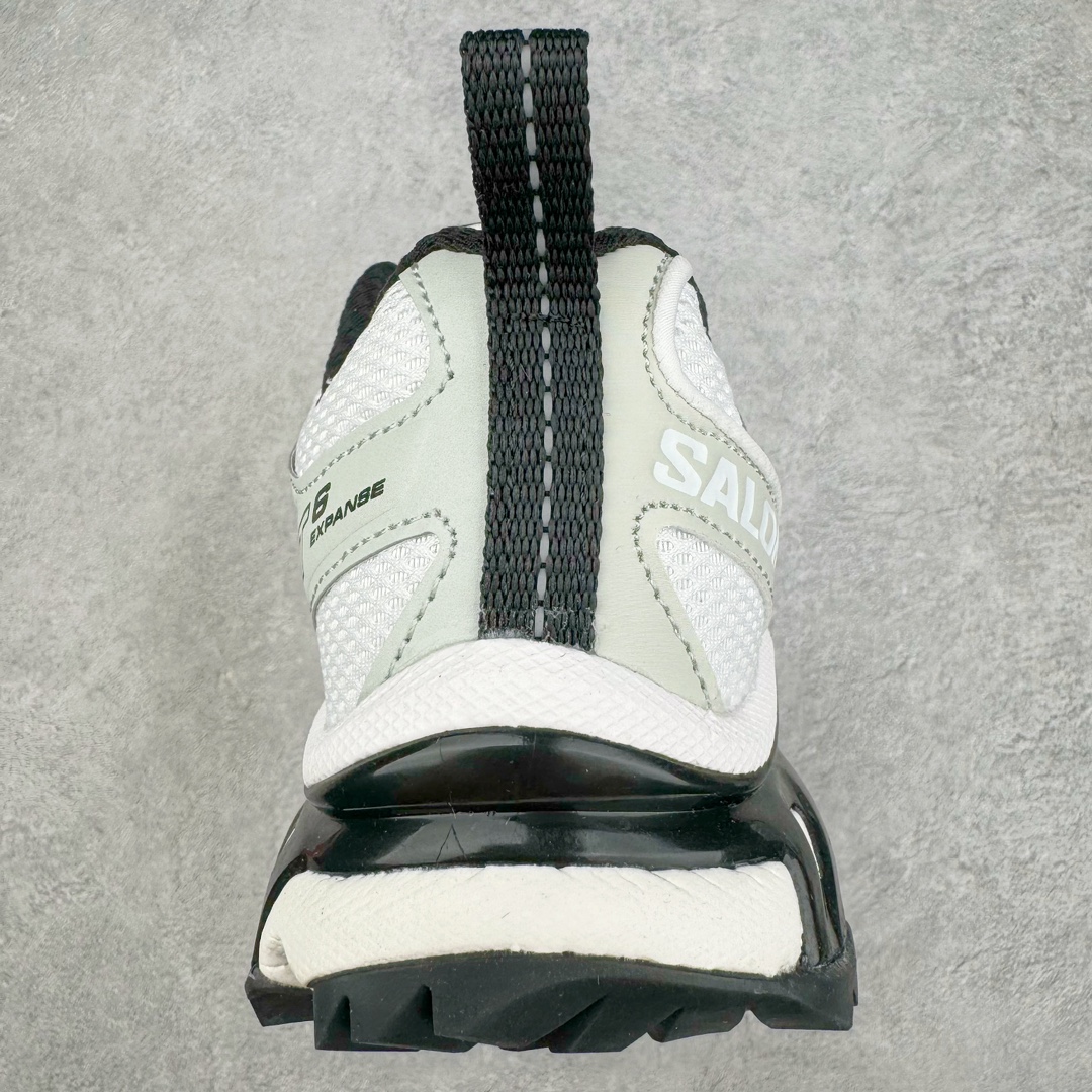 图片[8]-＃绿X Salomon XT-6 萨洛蒙复古潮流户外机能登山跑鞋 纯原外贸平台特供订单 耗时半年巨作 全套原纸板楦头开发 原厂特供网布配套加持 确保原汁原味 完美呈现版型 原档数据独家私模五层组合大底 男女鞋同步官方开发至46.5 原装Ortholite轻量化鞋垫 中底布带钢印编号 原厂TPU锁扣 进口港宝加持 后跟自然饱满 还原公司包裹性 鞋面以“锯齿”状的包裹系统呈现 在基色底之下加入了各种色点缀 将公司的最新技术和时尚前卫的造型融入耐用的长跑款式中 鞋面由 TPU 薄膜制成 并焊接在高耐磨网眼上 使其既时尚又坚固 由 ACS底盘支撑 可增强稳定性和支撑力 以及由橡胶凸耳 Contragrip外底覆盖的 EVA 缓冲中底 旨在应对崎岖的地形 鞋舌上的彩色Salomon 标签、Quicklace 系统以及鞋头、鞋舌和鞋跟上的附加品牌使细节更加完美 让穿着者可以轻松驾驭户外与通勤下的任何运动生活场景 无缝鞋身户外随意纵横 颜值与脚感兼备 出街通勤 绝对非常吸睛 你值得拥有 尺码：36 36.5 37.5 38 38.5 39 40 40.5 41 42 42.5 43 44 44.5 45 46 46.5 注意：偏小1码-选品中心