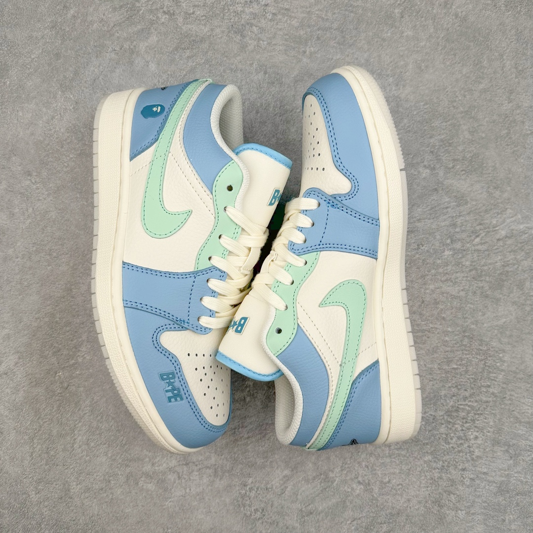 图片[3]-Air Jordan AJ1 Low 低帮系列定制配色 JJ8688-006 原厂内置气垫魔块 A模大底 头层小牛皮 鞋舌AJ原厂专用牛津布+AJ专用反口珍珠布+原厂无杂质高弹内里海棉+特殊封边弹力鞋带 尺码：36 36.5 37.5 38 38.5 39 40 40.5 41 42 42.5 43 44 44.5 45 46-选品中心