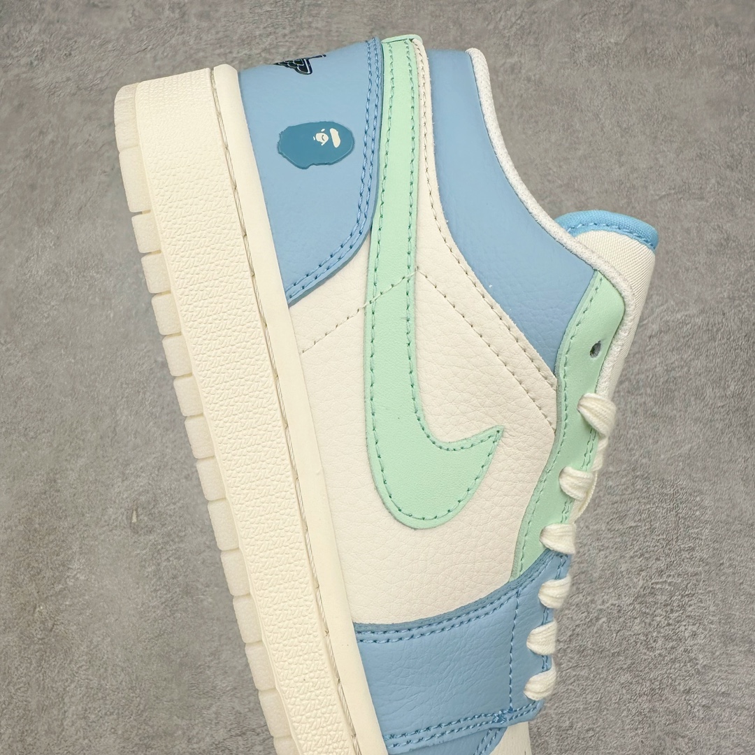 图片[6]-Air Jordan AJ1 Low 低帮系列定制配色 JJ8688-006 原厂内置气垫魔块 A模大底 头层小牛皮 鞋舌AJ原厂专用牛津布+AJ专用反口珍珠布+原厂无杂质高弹内里海棉+特殊封边弹力鞋带 尺码：36 36.5 37.5 38 38.5 39 40 40.5 41 42 42.5 43 44 44.5 45 46-选品中心