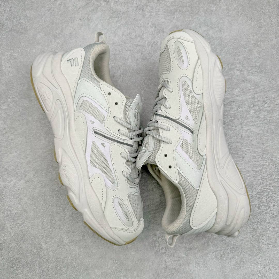 图片[3]-FILA SKIIPPER 斐乐火星2.0减震防滑网面老爹鞋 复古风重现 原鞋开版定制 正品同步鞋材 皮革拼接麂皮 搭配透气网布 主打复古潮流 白粉紫撞色设计 视觉冲击十足 超厚EVA软底设计 轻量舒适脚感 附带内增高效果 妥妥仙女款 完美上脚体验 女神必入单品 强烈推荐 尺码：35.5 36 36.5 37.5 38 38.5 39 40 40.5 41 42 42.5 43 44 44.5 45 45.5-选品中心