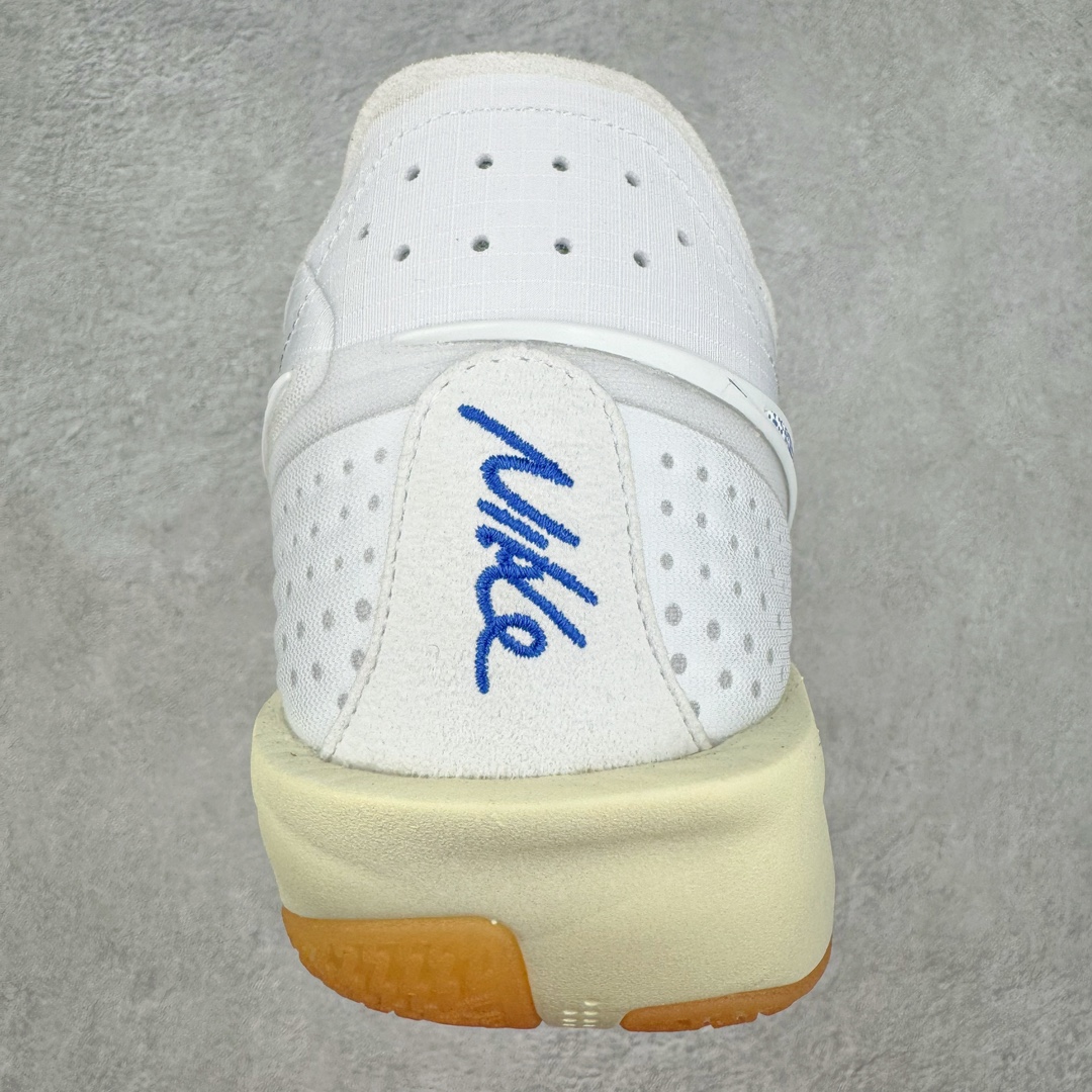 图片[8]-＃JC纯原 NK Air Zoom G.T.Cut 3.0 EP 新款实战低帮篮球鞋 巴黎奥运会 白蓝橙 HJ8206-100 一个月返厂/换新售后服务 支持各种实战 全套原纸板楦头开发 独家原档数据私模唯一正确8层组合大底 全新GT Cut 3.0 全掌搭载了 ZoomX 泡棉 使得整双鞋在缓震表现上可谓相当优秀 拥有着顶级科技配置的同时 颜值设计也非常可观 整体鞋型仍然保留了前低后高的设计 G.T. Cut 传统的突进极速突破的感觉 鞋头麂皮材质和 NK Flywire 飞线工艺 相对来说包裹感更好了 必备的TPU 支撑片 两侧 Swoosh 的透气孔设计 起到散热透气的作用 鞋舌采用类似跑鞋的半开叉式设计 搭配鞋带既可以提升包裹感 又降低了运动中鞋舌乱跑的可能性 鞋子内里填充相当厚实 避免掉跟 尺码：36 36.5 37.5 38 38.5 39 40 40.5 41 42 42.5 43 44 44.5 45 45.5 46 47 47.5 48.5-选品中心