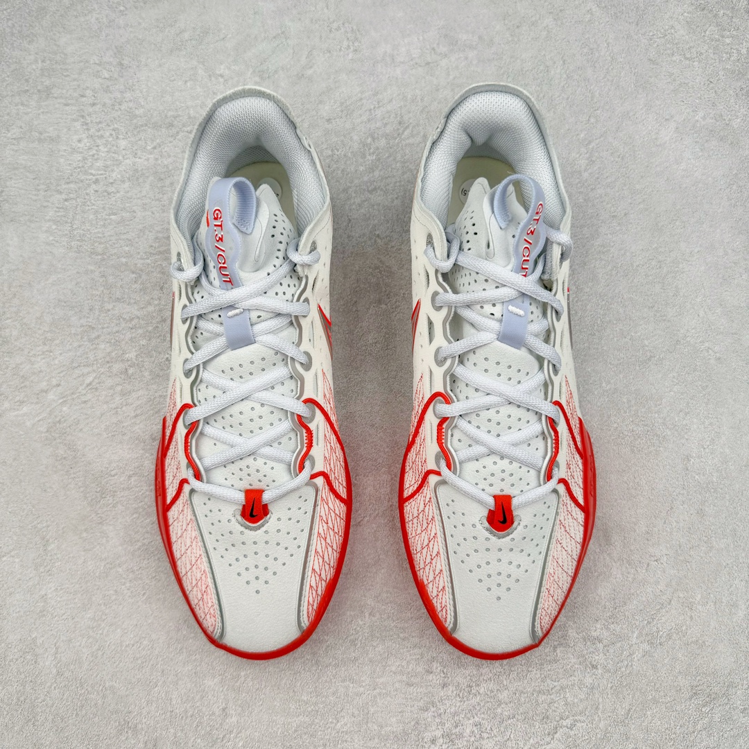 图片[2]-＃JC纯原 NK Air Zoom G.T.Cut 3.0 EP 新款实战低帮篮球鞋 白红 DV2918-101 一个月返厂/换新售后服务 支持各种实战 全套原纸板楦头开发 独家原档数据私模唯一正确8层组合大底 全新GT Cut 3.0 全掌搭载了 ZoomX 泡棉 使得整双鞋在缓震表现上可谓相当优秀 拥有着顶级科技配置的同时 颜值设计也非常可观 整体鞋型仍然保留了前低后高的设计 G.T. Cut 传统的突进极速突破的感觉 鞋头麂皮材质和 NK Flywire 飞线工艺 相对来说包裹感更好了 必备的TPU 支撑片 两侧 Swoosh 的透气孔设计 起到散热透气的作用 鞋舌采用类似跑鞋的半开叉式设计 搭配鞋带既可以提升包裹感 又降低了运动中鞋舌乱跑的可能性 鞋子内里填充相当厚实 避免掉跟 尺码：36 36.5 37.5 38 38.5 39 40 40.5 41 42 42.5 43 44 44.5 45 45.5 46 47 47.5 48.5-选品中心