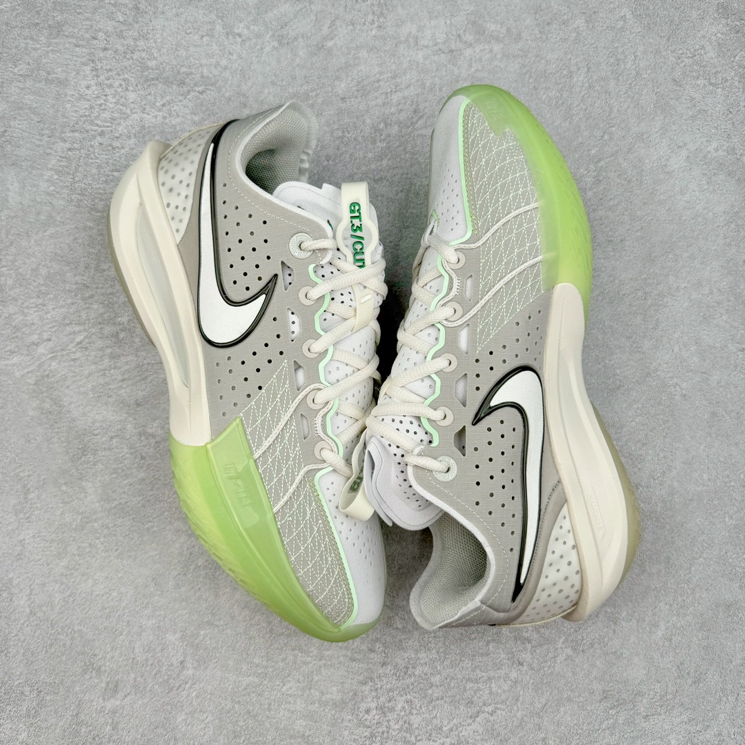 图片[3]-＃JC纯原 NK Air Zoom G.T.Cut 3.0 EP 新款实战低帮篮球鞋 灰绿 DV2913-003 一个月返厂/换新售后服务 支持各种实战 全套原纸板楦头开发 独家原档数据私模唯一正确8层组合大底 全新GT Cut 3.0 全掌搭载了 ZoomX 泡棉 使得整双鞋在缓震表现上可谓相当优秀 拥有着顶级科技配置的同时 颜值设计也非常可观 整体鞋型仍然保留了前低后高的设计 G.T. Cut 传统的突进极速突破的感觉 鞋头麂皮材质和 NK Flywire 飞线工艺 相对来说包裹感更好了 必备的TPU 支撑片 两侧 Swoosh 的透气孔设计 起到散热透气的作用 鞋舌采用类似跑鞋的半开叉式设计 搭配鞋带既可以提升包裹感 又降低了运动中鞋舌乱跑的可能性 鞋子内里填充相当厚实 避免掉跟 尺码：36 36.5 37.5 38 38.5 39 40 40.5 41 42 42.5 43 44 44.5 45 45.5 46 47 47.5 48.5-选品中心