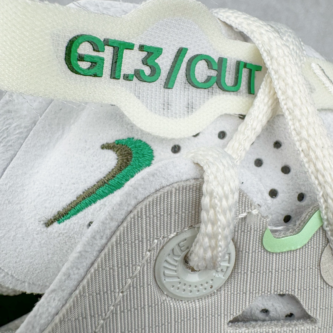 图片[13]-＃JC纯原 NK Air Zoom G.T.Cut 3.0 EP 新款实战低帮篮球鞋 灰绿 DV2913-003 一个月返厂/换新售后服务 支持各种实战 全套原纸板楦头开发 独家原档数据私模唯一正确8层组合大底 全新GT Cut 3.0 全掌搭载了 ZoomX 泡棉 使得整双鞋在缓震表现上可谓相当优秀 拥有着顶级科技配置的同时 颜值设计也非常可观 整体鞋型仍然保留了前低后高的设计 G.T. Cut 传统的突进极速突破的感觉 鞋头麂皮材质和 NK Flywire 飞线工艺 相对来说包裹感更好了 必备的TPU 支撑片 两侧 Swoosh 的透气孔设计 起到散热透气的作用 鞋舌采用类似跑鞋的半开叉式设计 搭配鞋带既可以提升包裹感 又降低了运动中鞋舌乱跑的可能性 鞋子内里填充相当厚实 避免掉跟 尺码：36 36.5 37.5 38 38.5 39 40 40.5 41 42 42.5 43 44 44.5 45 45.5 46 47 47.5 48.5-选品中心