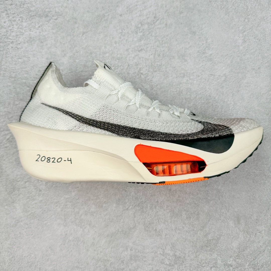 ＃JC纯原 NK Air Zoom Alphafly NEXT% 3 2024全新马拉松超级跑鞋 FD8356-100 有史以来最轻盈、测试次数最多的NK Alphafly 经过精英马拉松运动员的测试验证 并搭载Air Zoom气垫 旨在助力跑者实现突破 取得更佳的成绩 在开发过程中 Alphafly 3帮助耐克运动员凯尔文·基普图姆（Kelvin Kiptum）以2：00：35的成绩刷新了马拉松世界纪录 Alphafly的动力设计没有改变——Air Zoom气垫单元、Flyplate碳纤维板和ZoomX泡绵 但是整体系统的制作方法略有调整 优化和提升了对运动员的帮助 主要更新包括一体式鞋底 提供顺畅稳定的“后跟到脚趾”过渡；更宽的全长Flyplate碳纤维板提供稳定助推力 全新Fast Shot外底保证出色牵引力和抓地力 全新Atomknit 3.0鞋面提供更强的控制力、透气性和中足支撑力 尺码：36 36.5 37.5 38 38.5 39 40 40.5 41 42 42.5 43 44 44.5 45 46-选品中心