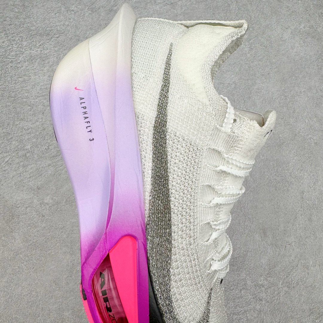 图片[6]-＃JC纯原 NK Air Zoom Alphafly NEXT% 3 2024全新马拉松超级跑鞋 FB8311-100 有史以来最轻盈、测试次数最多的NK Alphafly 经过精英马拉松运动员的测试验证 并搭载Air Zoom气垫 旨在助力跑者实现突破 取得更佳的成绩 在开发过程中 Alphafly 3帮助耐克运动员凯尔文·基普图姆（Kelvin Kiptum）以2：00：35的成绩刷新了马拉松世界纪录 Alphafly的动力设计没有改变——Air Zoom气垫单元、Flyplate碳纤维板和ZoomX泡绵 但是整体系统的制作方法略有调整 优化和提升了对运动员的帮助 主要更新包括一体式鞋底 提供顺畅稳定的“后跟到脚趾”过渡；更宽的全长Flyplate碳纤维板提供稳定助推力 全新Fast Shot外底保证出色牵引力和抓地力 全新Atomknit 3.0鞋面提供更强的控制力、透气性和中足支撑力 尺码：36 36.5 37.5 38 38.5 39 40 40.5 41 42 42.5 43 44 44.5 45 46-选品中心