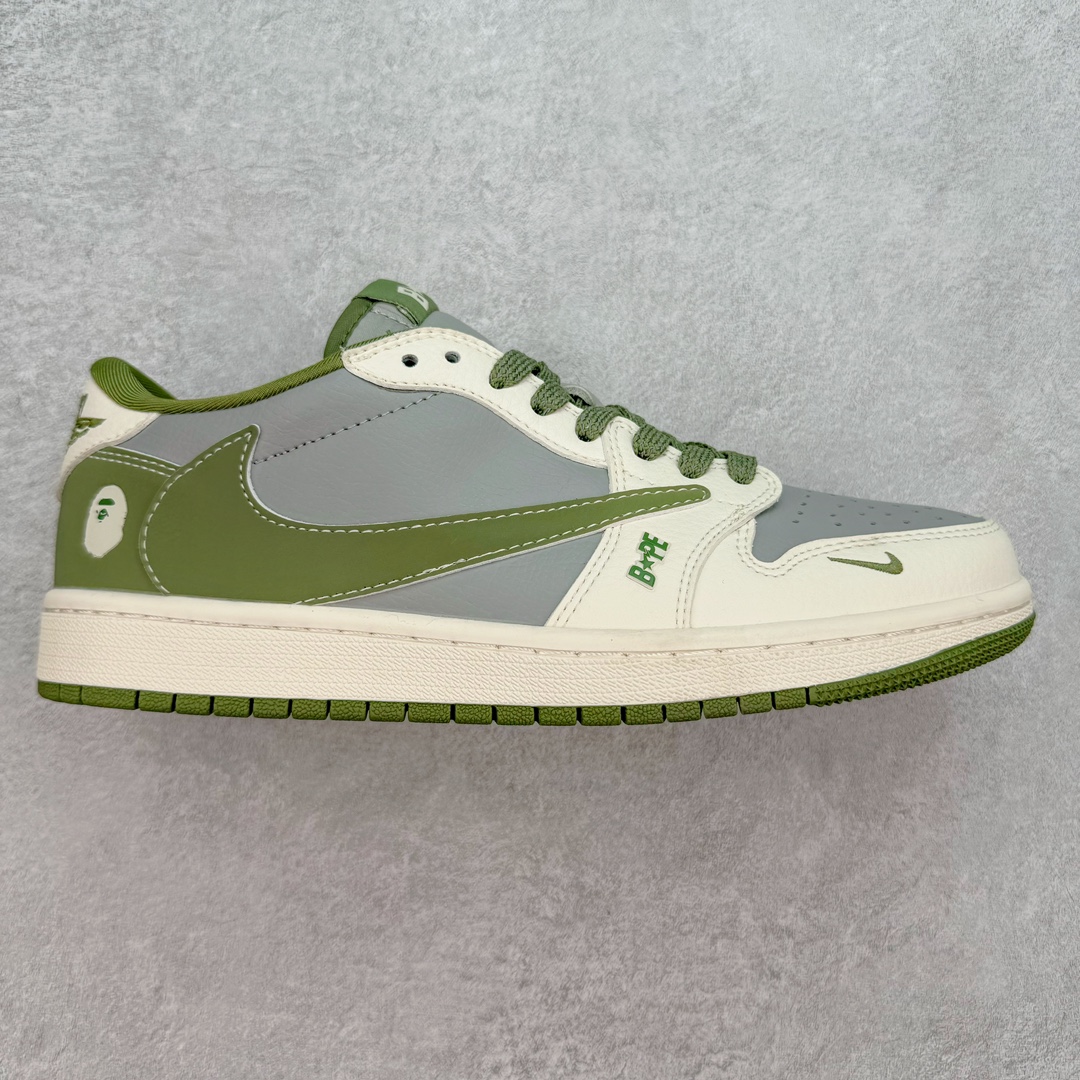 TS x Air Jordan AJ1 Low 倒钩低帮联名定制配色 BB6511-621 原厂内置气垫魔块 A模大底 头层小牛皮 鞋舌AJ原厂专用牛津布+AJ专用反口珍珠布+原厂无杂质高弹内里海棉+特殊封边弹力鞋带 尺码：36 36.5 37.5 38 38.5 39 40 40.5 41 42 42.5 43 44 44.5 45 46 47.5-选品中心