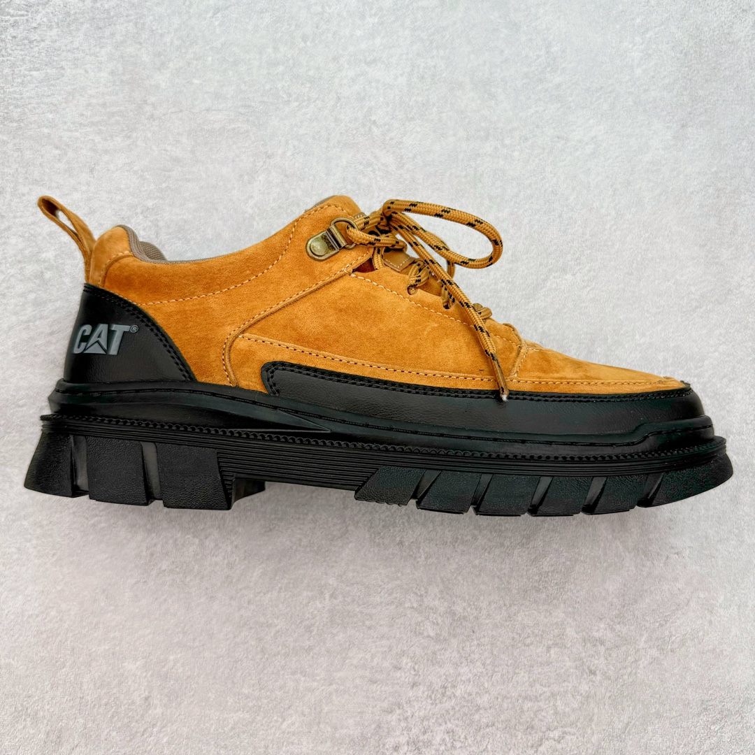 #特价福利 CAT卡特 硬汉推土机品牌经典百搭户外休闲大黄靴系列 广东大厂品质 24ss秋冬新款 常年主打 时尚潮流搭配 面料釆用意大利进口磨砂牛皮 全鞋真牛皮材料 大底到五金都是代工厂原材料制作 好货不杀猪 首单质量严格把控 全套官网统一包装 今年冬季防寒户外专用 日常随意搭配 型男必备 尺码:38 39 40 41 42 43 44 (偏大一码)-选品中心