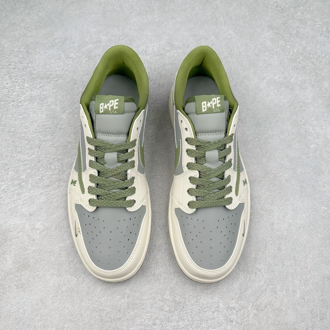 图片[2]-TS x Air Jordan AJ1 Low 倒钩低帮联名定制配色 BB6511-621 原厂内置气垫魔块 A模大底 头层小牛皮 鞋舌AJ原厂专用牛津布+AJ专用反口珍珠布+原厂无杂质高弹内里海棉+特殊封边弹力鞋带 尺码：36 36.5 37.5 38 38.5 39 40 40.5 41 42 42.5 43 44 44.5 45 46 47.5-选品中心