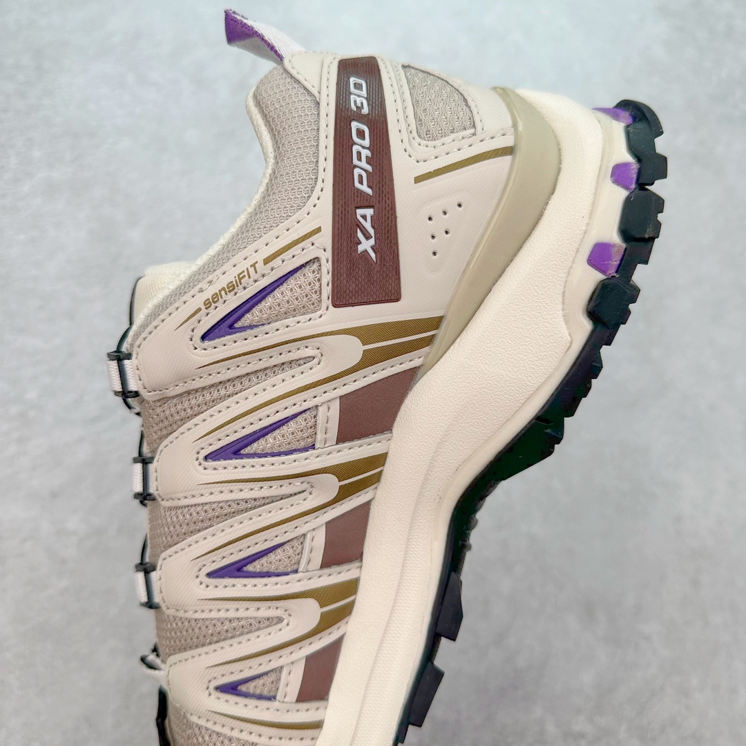 图片[7]-＃B版 SALOMON XA Pro 3D ADV 萨洛蒙潮流越野机能户外功能鞋 纯原外贸平台特供订单 耗时半年巨作 全套原纸板楦头开发 原厂特供网布配套加持 确保原汁原味 完美呈现版型 原档数据独家私模五层组合大底 原装Ortholite轻量化鞋垫 中底布带钢印编号 原厂TPU锁扣 进口港宝加持 后跟自然饱满 还原公司包裹性 鞋面采用SENSIFT贴合技术 全方位贴合包裹脚型 鞋跟部鞋底牵引设计 提供强大的抓地性能 更适应野外崎岖不平的道路 其3D ADVANCED CHASSIS底盘 材料轻量大化 钉齿设计更具稳定性 防护性 鞋底易磨损区运用CONTAGRIP高耐磨材料 应对城市硬质路面长距离跑考验 尺码：36 36.5 37.5 38 38.5 39 40 40.5 41 42 42.5 43 44 44.5 45 46.5-选品中心