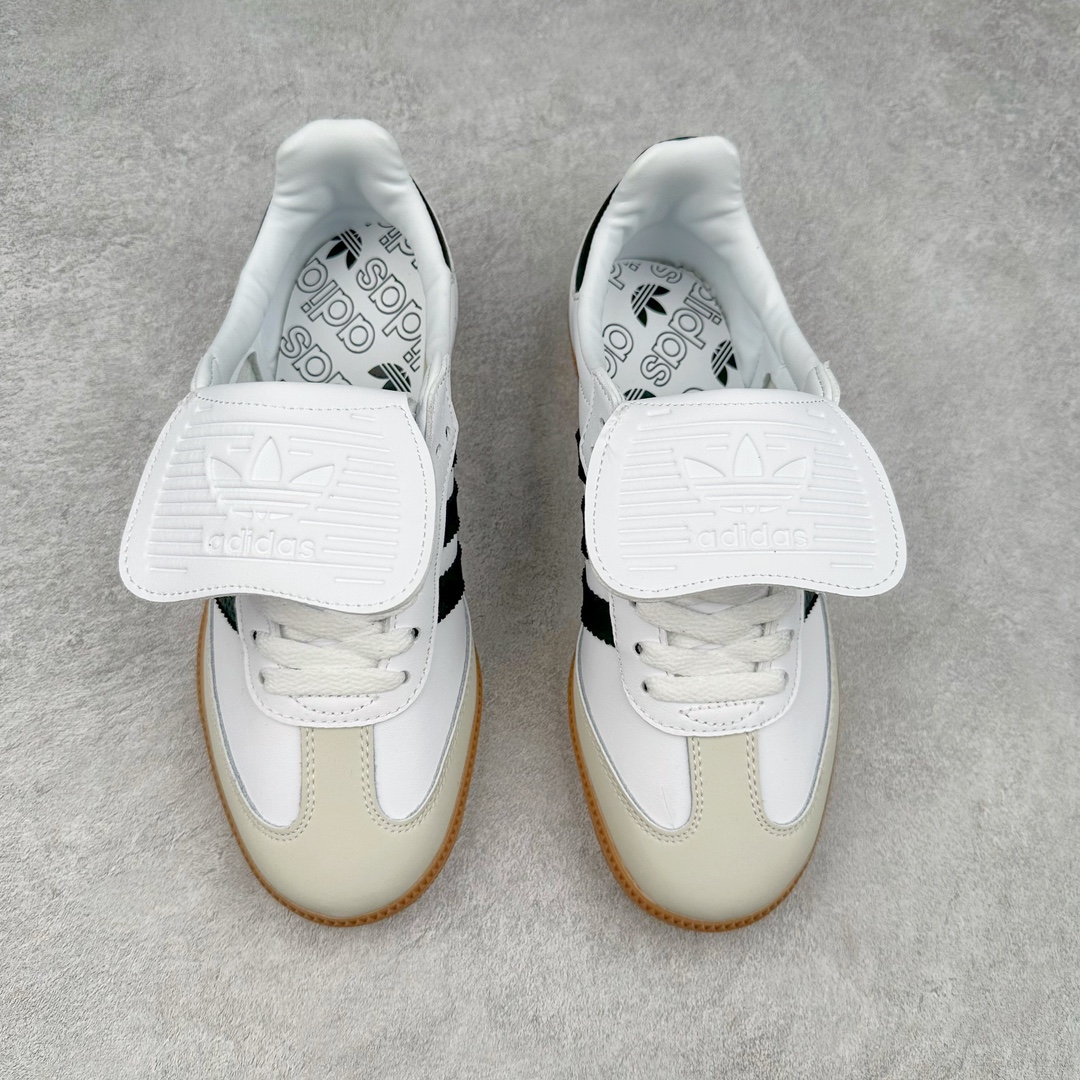 图片[2]-AD Original Samba OG 复古经典轻便板鞋 IG4279 这款桑巴鞋展示了高质量的工艺 带有装饰的超锁缝制和无缝的手感 柔软、柔软的皮革造型和标志性的3条纹完成了精致的外观 正规合身鞋带 鞋面上有绒面鞋垫 橡胶鞋底 享受正畸套筒软感 自50年代首次亮相以来就一直在赢得粉丝的青睐 尺码：36 36.5 37.5 38 38.5 39 40 40.5 41 42 42.5 43 44 44.5 45-选品中心