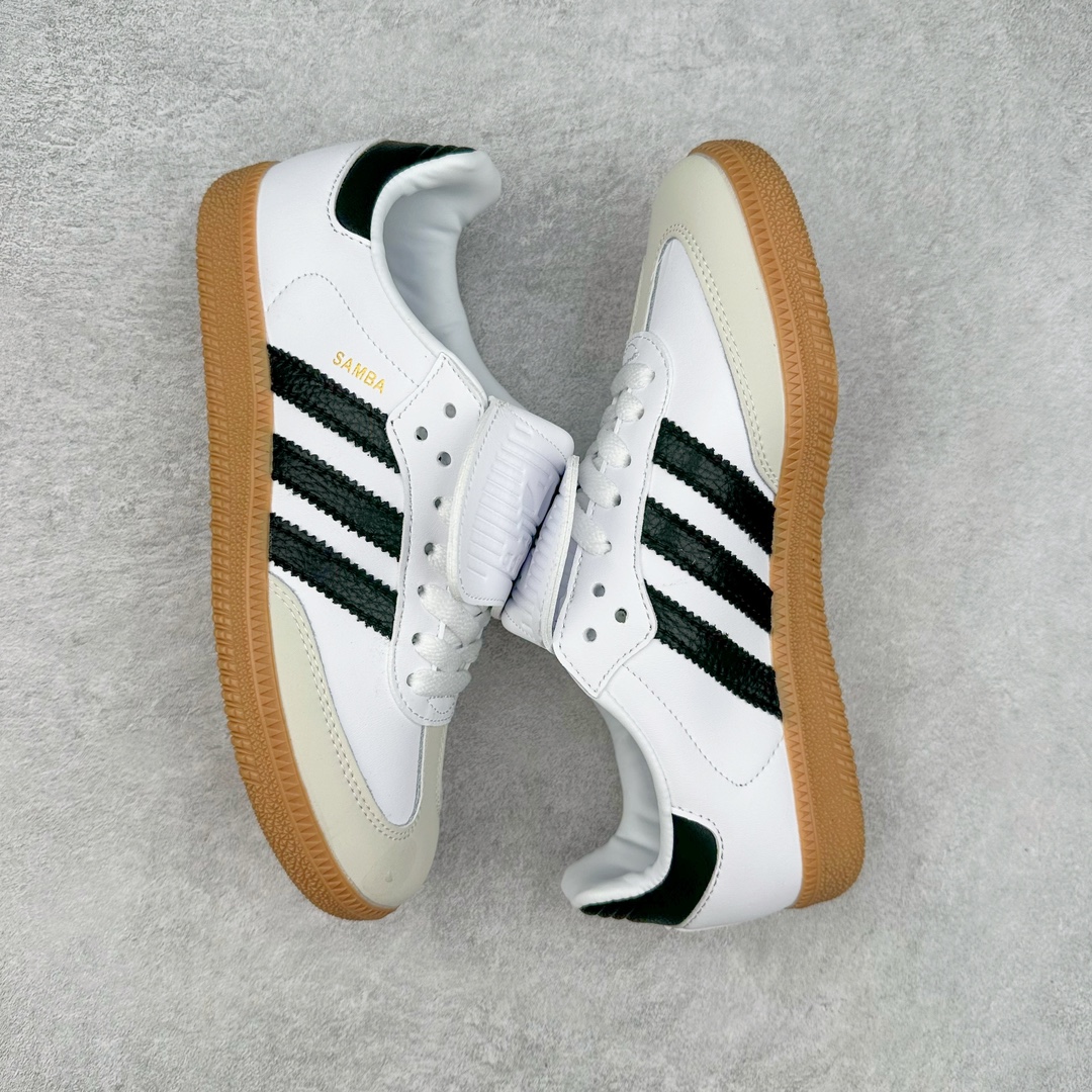 图片[3]-AD Original Samba OG 复古经典轻便板鞋 IG4279 这款桑巴鞋展示了高质量的工艺 带有装饰的超锁缝制和无缝的手感 柔软、柔软的皮革造型和标志性的3条纹完成了精致的外观 正规合身鞋带 鞋面上有绒面鞋垫 橡胶鞋底 享受正畸套筒软感 自50年代首次亮相以来就一直在赢得粉丝的青睐 尺码：36 36.5 37.5 38 38.5 39 40 40.5 41 42 42.5 43 44 44.5 45-选品中心