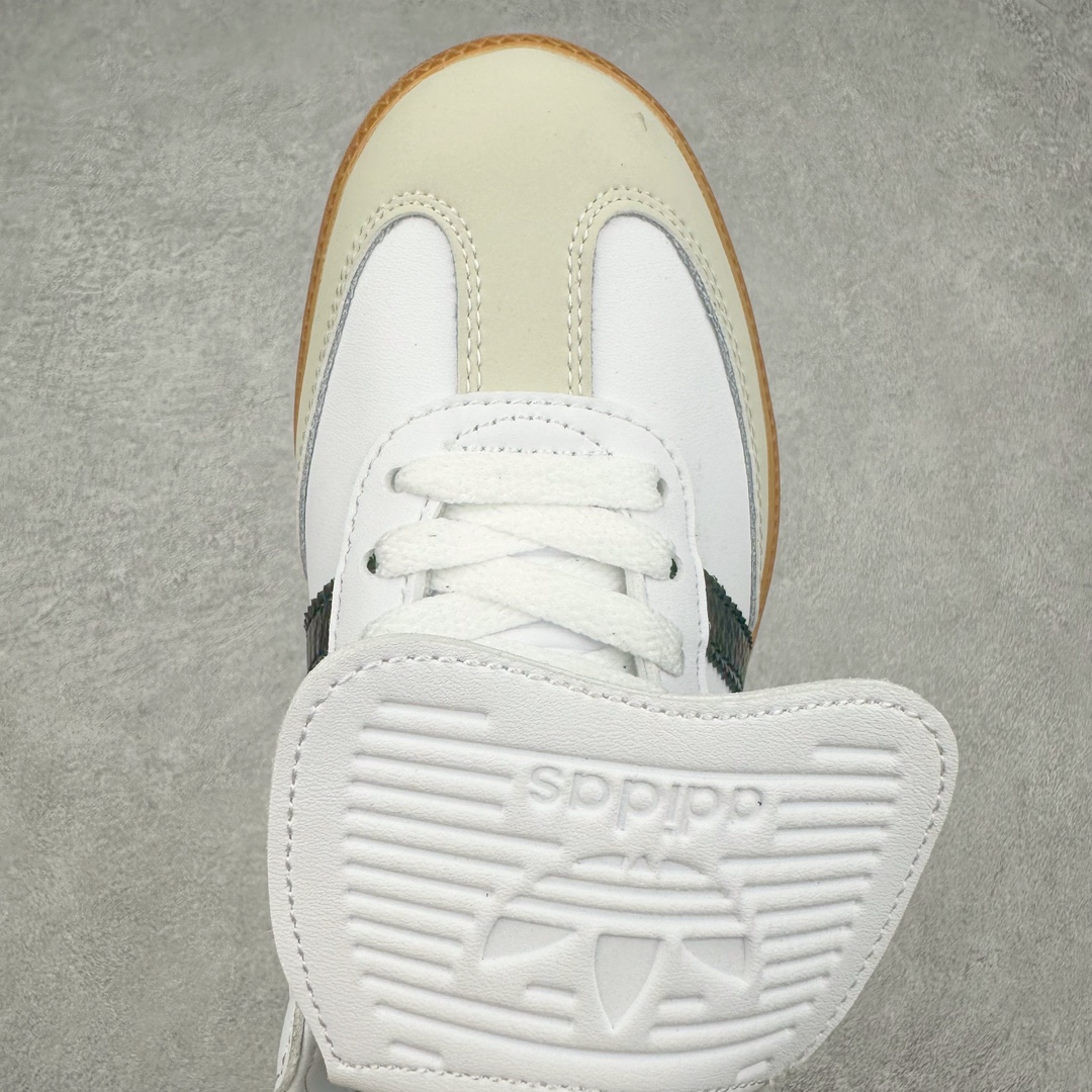 图片[4]-AD Original Samba OG 复古经典轻便板鞋 IG4279 这款桑巴鞋展示了高质量的工艺 带有装饰的超锁缝制和无缝的手感 柔软、柔软的皮革造型和标志性的3条纹完成了精致的外观 正规合身鞋带 鞋面上有绒面鞋垫 橡胶鞋底 享受正畸套筒软感 自50年代首次亮相以来就一直在赢得粉丝的青睐 尺码：36 36.5 37.5 38 38.5 39 40 40.5 41 42 42.5 43 44 44.5 45-选品中心