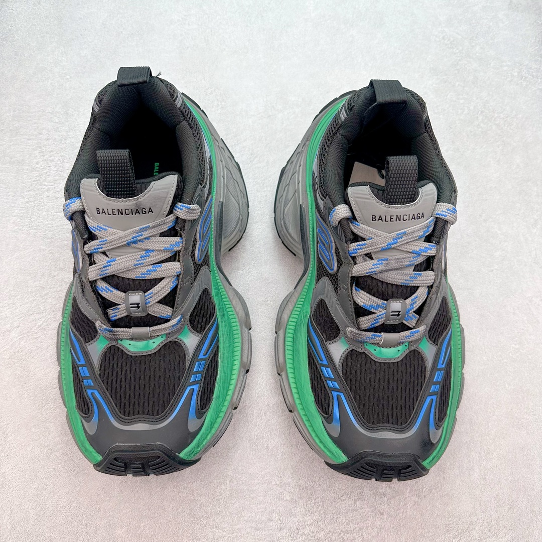 图片[2]-＃JC纯原 BALENCIAGA 10XL Sneakers 巴黎世家十二代网布系带低帮走秀复古老爹鞋 全套原纸板楦头开发 最原汁原味的灵魂版型 全鞋荧光划线卡点 胶水把控整洁度追求极致完美 每一双都是工艺品 多重QC质检 超越公司货的品控标准 实实在在的免检产品 原盒原配 正确字体电绣 粗细、位置、大小正确 侧边TPU 透气孔匹配意产原版 正确分离大底 TPU软底 原版一致大底LOGO 立体感十足 原厂皮料水洗做旧 采购原厂网纱 不含皮革 网布材料和聚氨酯 磨损效果 展现品牌对于新潮事物的热情 这款鞋子拥有巨大尺寸和醒目设计 符合当下”老爹鞋”的趋势 鞋子采用银灰配色 营造出低调而不失华丽的效果 10XL的尺码使它成为市场中最显眼的存在 适合追求个性化的人群 Balenciaga始终站在时尚前沿 此次发布的产品再次体现了他们的创新能力 尺码：35 36 37 38 39 40 41 42 43 44 45 46-选品中心