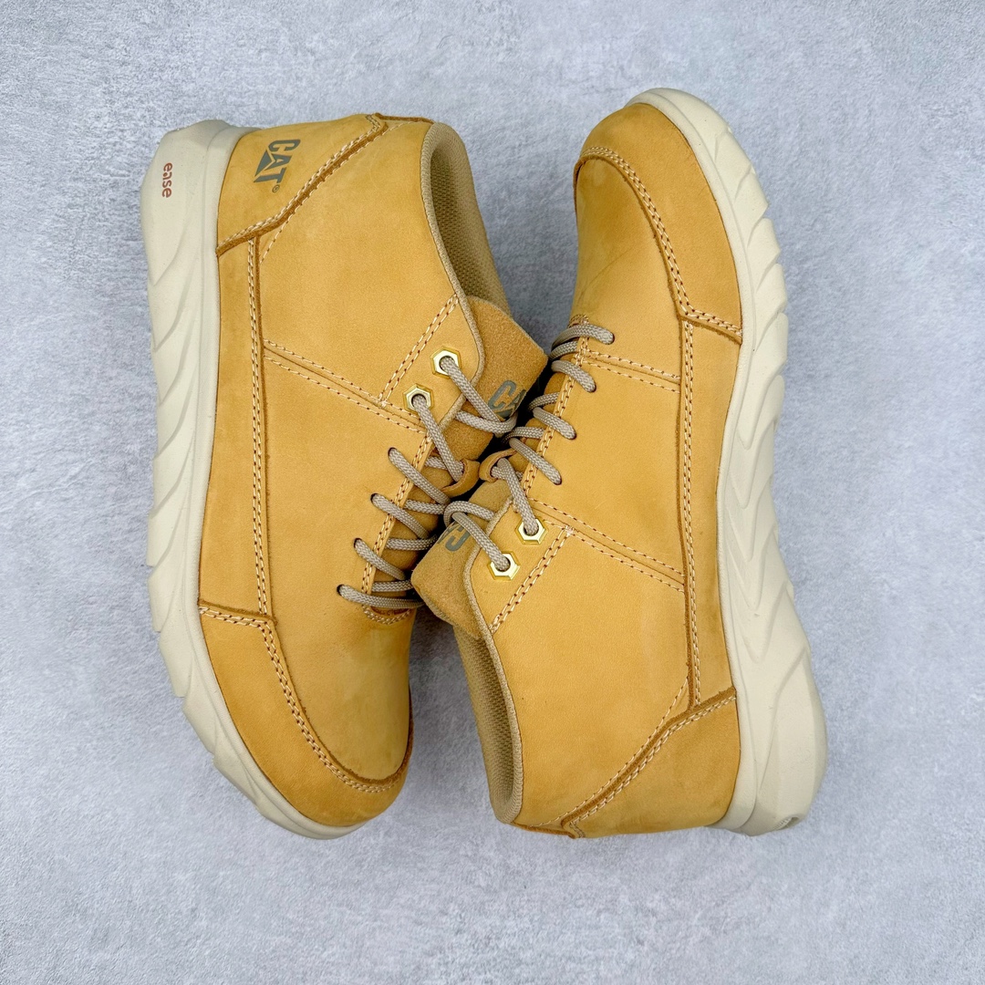 图片[3]-CAT/卡特 2024ss秋季新款 EASE超轻系列 天猫同款 高帮工装休闲鞋正品全新出炉 工艺品质 专为高端海淘代购客户准备 鞋面采用头层磨砂牛皮 此款每年销量爆炸 由于纯手工机打走线 做工极其复杂 在保证品质的情况下 工厂产量有限 基本上供不应求 品质毋庸置疑 可以对比原版 全套官网统一包装 尺码：39 40 41 42 43 44（皮鞋码）-选品中心