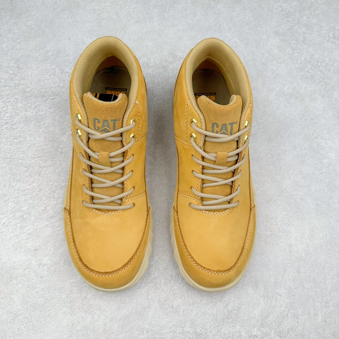 图片[2]-CAT/卡特 2024ss秋季新款 EASE超轻系列 天猫同款 高帮工装休闲鞋正品全新出炉 工艺品质 专为高端海淘代购客户准备 鞋面采用头层磨砂牛皮 此款每年销量爆炸 由于纯手工机打走线 做工极其复杂 在保证品质的情况下 工厂产量有限 基本上供不应求 品质毋庸置疑 可以对比原版 全套官网统一包装 尺码：39 40 41 42 43 44（皮鞋码）-选品中心