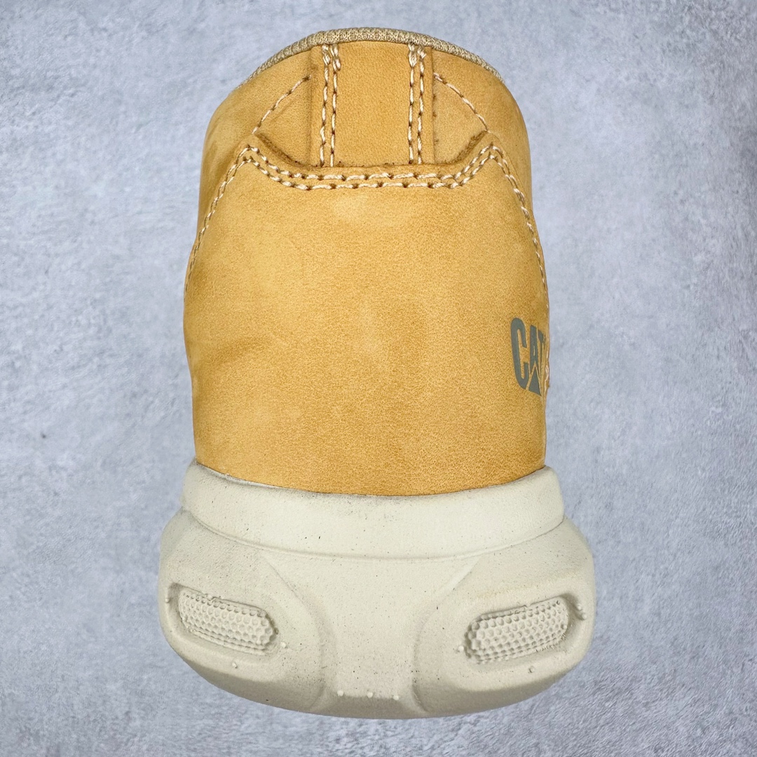 图片[8]-CAT/卡特 2024ss秋季新款 EASE超轻系列 天猫同款 高帮工装休闲鞋正品全新出炉 工艺品质 专为高端海淘代购客户准备 鞋面采用头层磨砂牛皮 此款每年销量爆炸 由于纯手工机打走线 做工极其复杂 在保证品质的情况下 工厂产量有限 基本上供不应求 品质毋庸置疑 可以对比原版 全套官网统一包装 尺码：39 40 41 42 43 44（皮鞋码）-选品中心