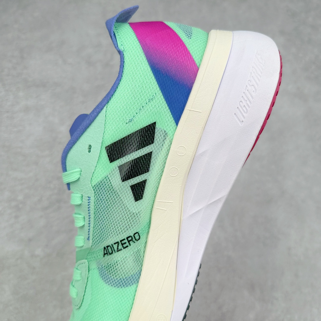 图片[7]-AD Adizero Boston 12 波士顿夏季透气网眼竞速跑鞋 延续爪型玻璃纤维推进系统 进化为全掌式的ENERGY RODS 2.0 从脚跟到脚趾的一体成形设计 强化整体推进力 提升速度表现 升级透气鞋面更具支撑性 利用ENGINEERED MESH技术进行不同密度织纹 强化支撑性 更使用50%以上的回收材料製成 减低塑料浪费 此外变薄的鞋舌为前掌提供更多空间 提供跑者更好的穿着感受 马牌轮胎大底耐磨性佳 大底全掌采用耐磨的Continental马牌轮胎大底 在各种环境下保有良好抓地力 货号：HQ3696 尺码：36 36.5 37 38 38.5 39 40 40.5 41 42 42.5 43 44 44.5 45-选品中心