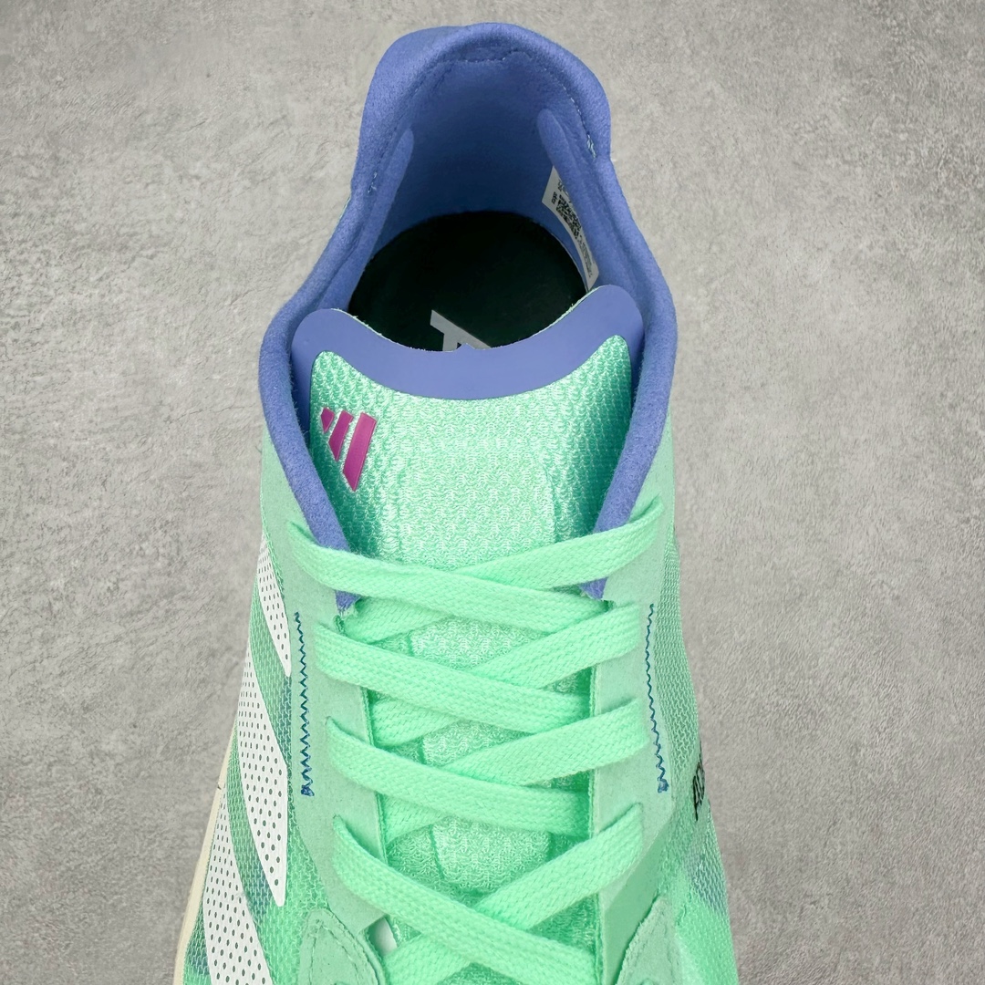 图片[5]-AD Adizero Boston 12 波士顿夏季透气网眼竞速跑鞋 延续爪型玻璃纤维推进系统 进化为全掌式的ENERGY RODS 2.0 从脚跟到脚趾的一体成形设计 强化整体推进力 提升速度表现 升级透气鞋面更具支撑性 利用ENGINEERED MESH技术进行不同密度织纹 强化支撑性 更使用50%以上的回收材料製成 减低塑料浪费 此外变薄的鞋舌为前掌提供更多空间 提供跑者更好的穿着感受 马牌轮胎大底耐磨性佳 大底全掌采用耐磨的Continental马牌轮胎大底 在各种环境下保有良好抓地力 货号：HQ3696 尺码：36 36.5 37 38 38.5 39 40 40.5 41 42 42.5 43 44 44.5 45-选品中心