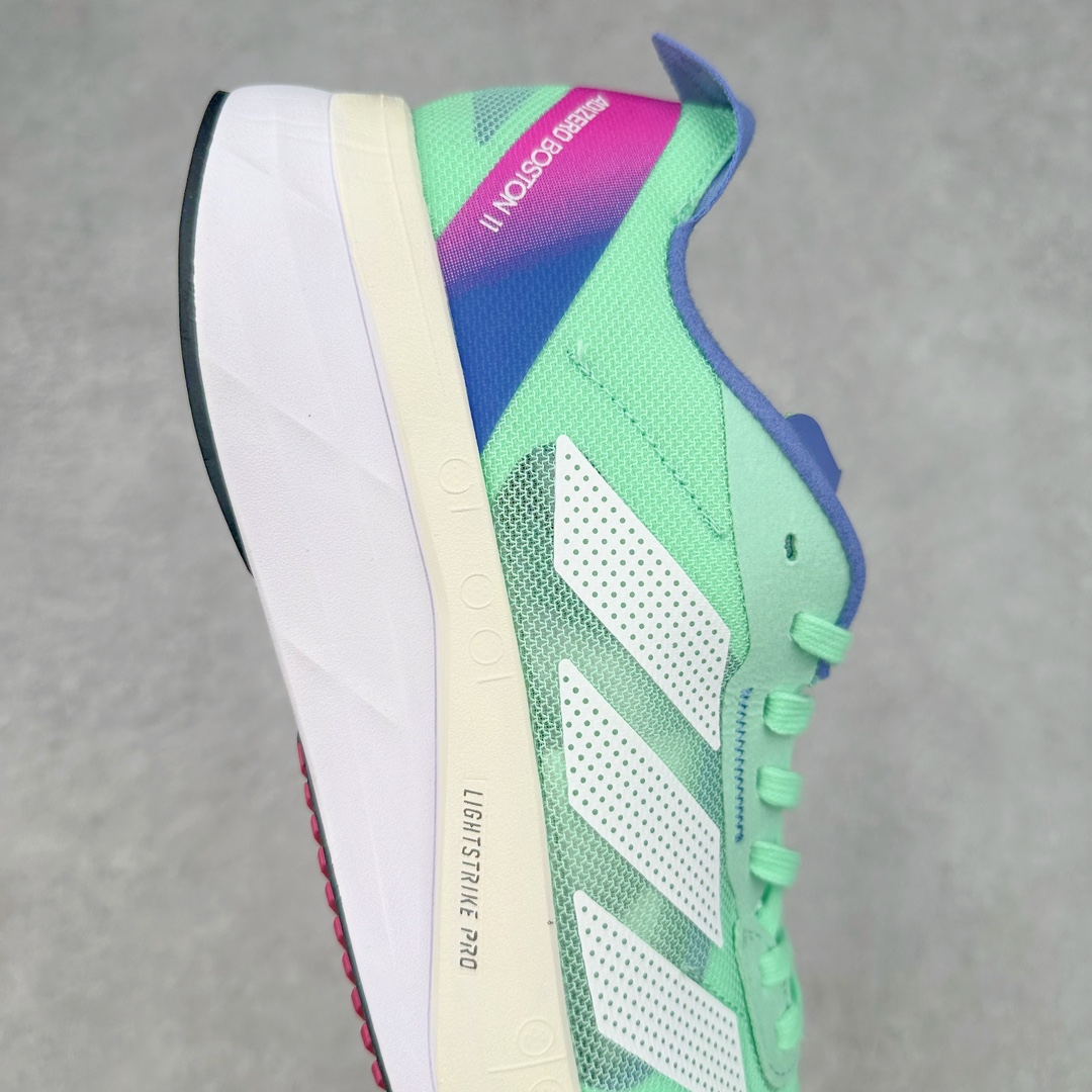 图片[6]-AD Adizero Boston 12 波士顿夏季透气网眼竞速跑鞋 延续爪型玻璃纤维推进系统 进化为全掌式的ENERGY RODS 2.0 从脚跟到脚趾的一体成形设计 强化整体推进力 提升速度表现 升级透气鞋面更具支撑性 利用ENGINEERED MESH技术进行不同密度织纹 强化支撑性 更使用50%以上的回收材料製成 减低塑料浪费 此外变薄的鞋舌为前掌提供更多空间 提供跑者更好的穿着感受 马牌轮胎大底耐磨性佳 大底全掌采用耐磨的Continental马牌轮胎大底 在各种环境下保有良好抓地力 货号：HQ3696 尺码：36 36.5 37 38 38.5 39 40 40.5 41 42 42.5 43 44 44.5 45-选品中心
